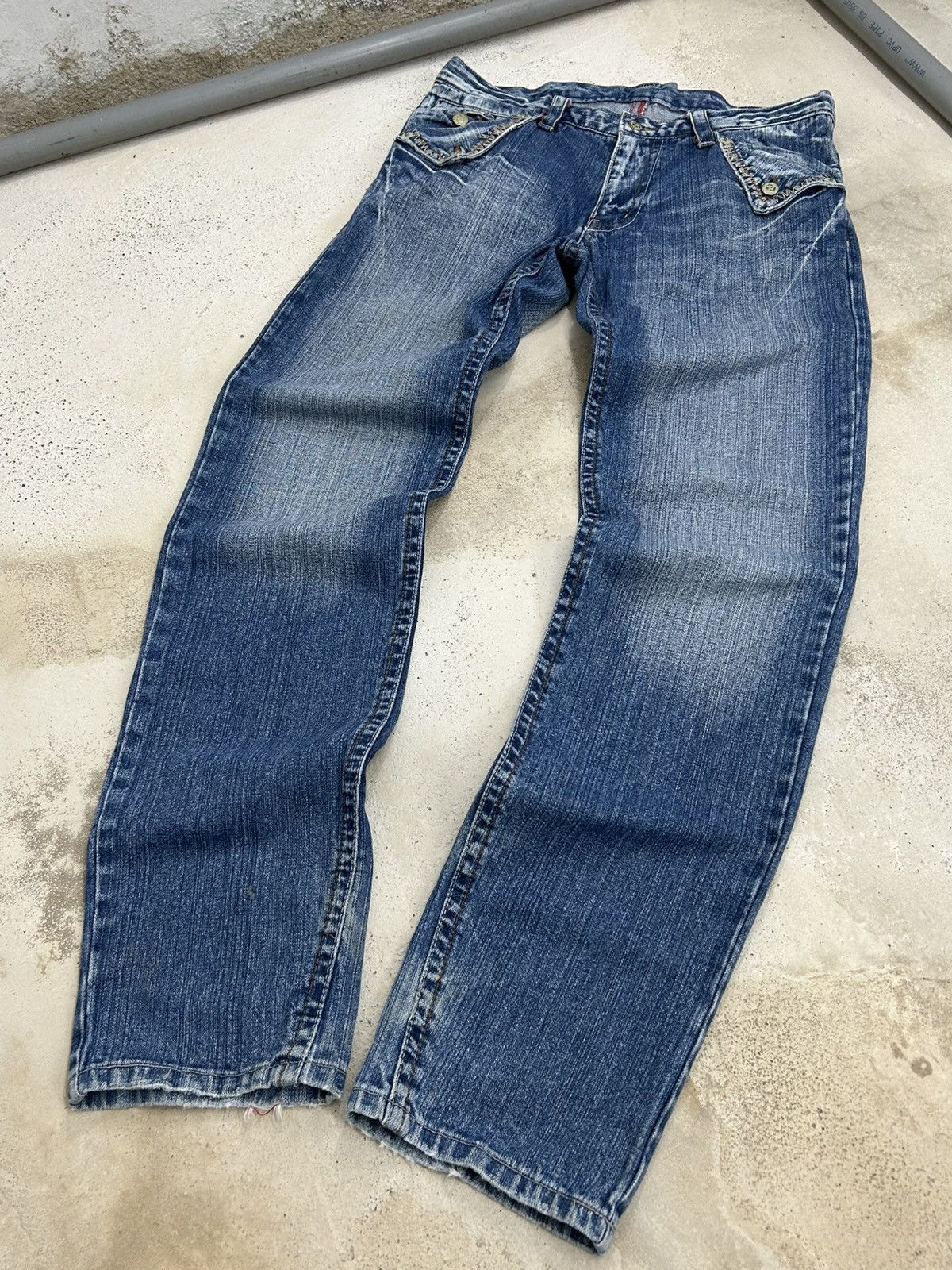 Raw United Edition Japan Washed Buckle Handkerchief Pocket