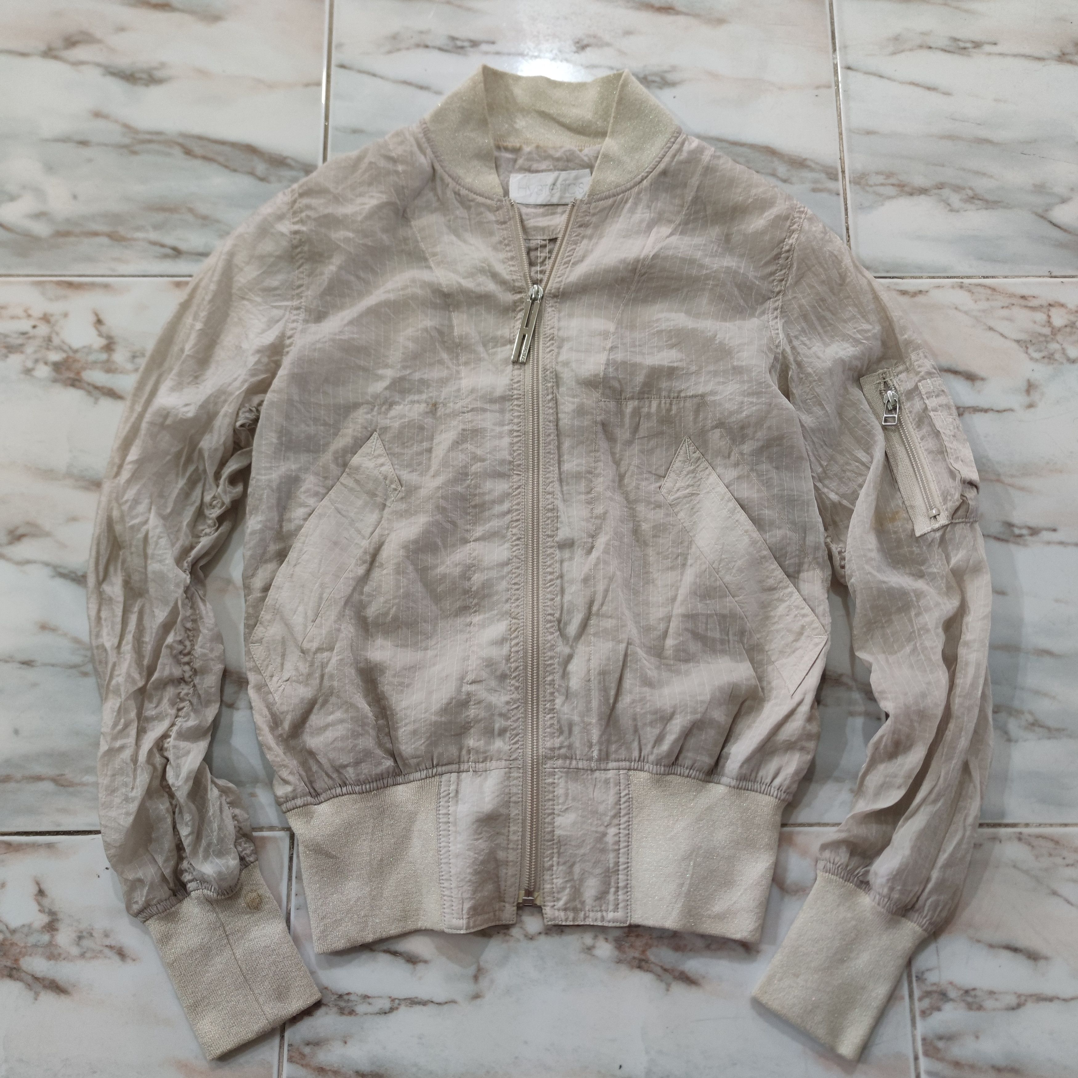 Hysteric Glamour HYSTERIC GLAMOUR SEE THROUGH BOMBER JACKET Size S / US 4 / IT 40 - 1 Thumbnail