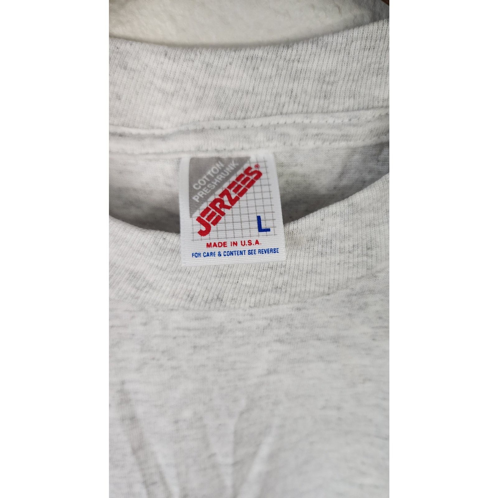 Jerzees Vintage Longhorn Shirt Cow Head Gray Cow T-shirt VTG Large Size US L / EU 52-54 / 3 - 5 Thumbnail