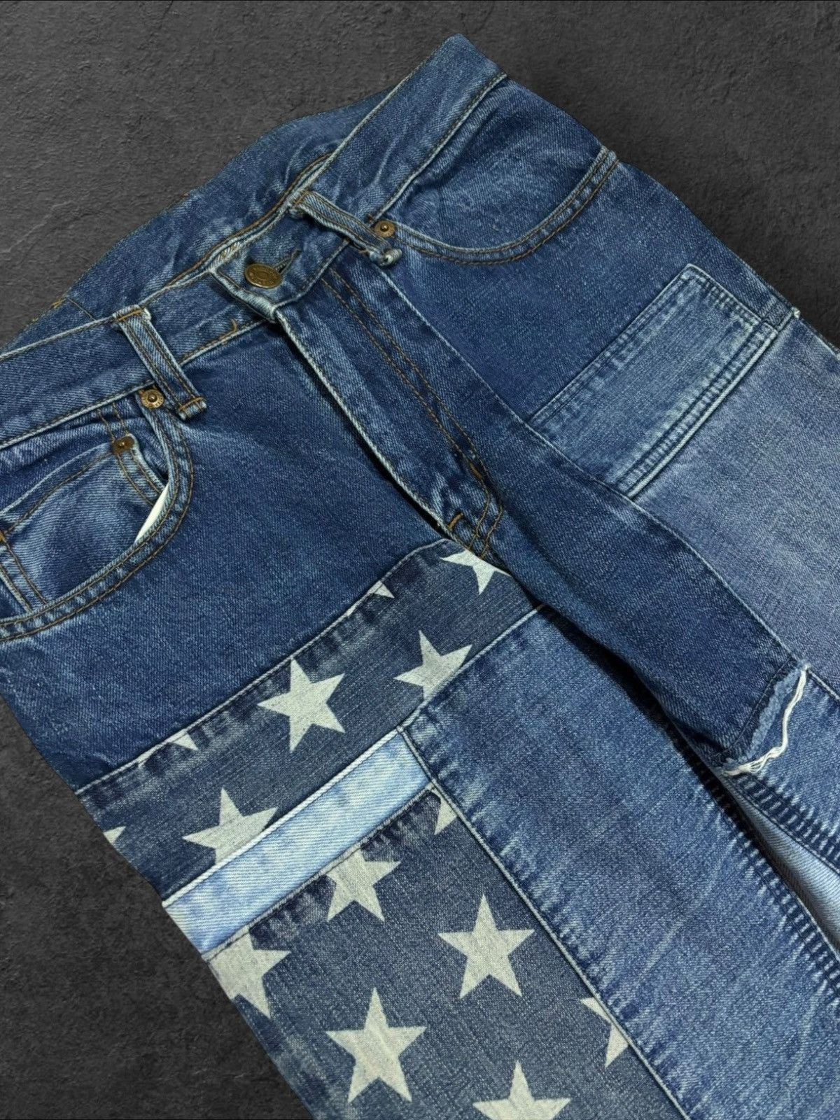 Hysteric Glamour Kinky Hysteric Glamour Flared Bootcut Patchwork Jeans Size US 28 / EU 44 - 5 Thumbnail