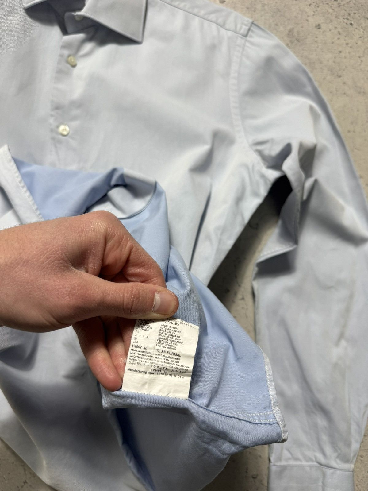 Suitsupply Suitsupply Luxury Button Up Shirt Blue Size US M / EU 48-50 / 2 - 10 Thumbnail