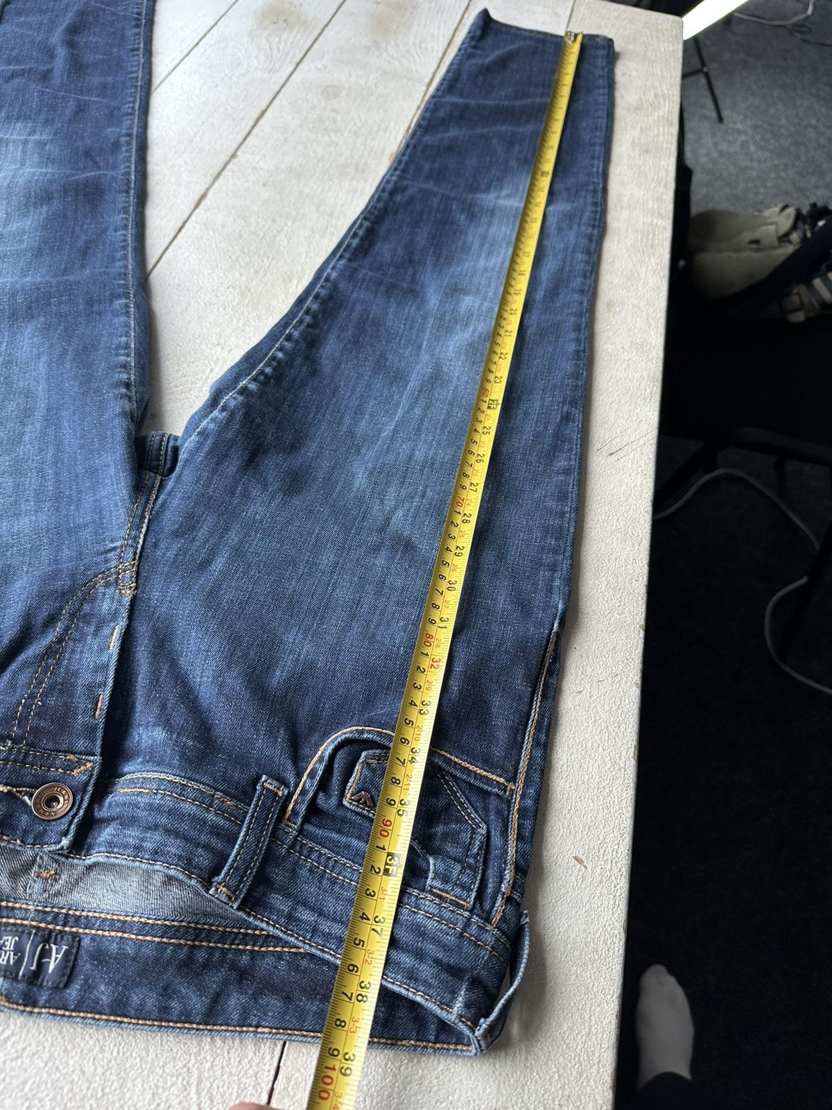 Armani 🚨Gothic Armani Regular Slim relax Flared Jeans Womens Size 32" / US 10 / IT 46 - 7 Thumbnail
