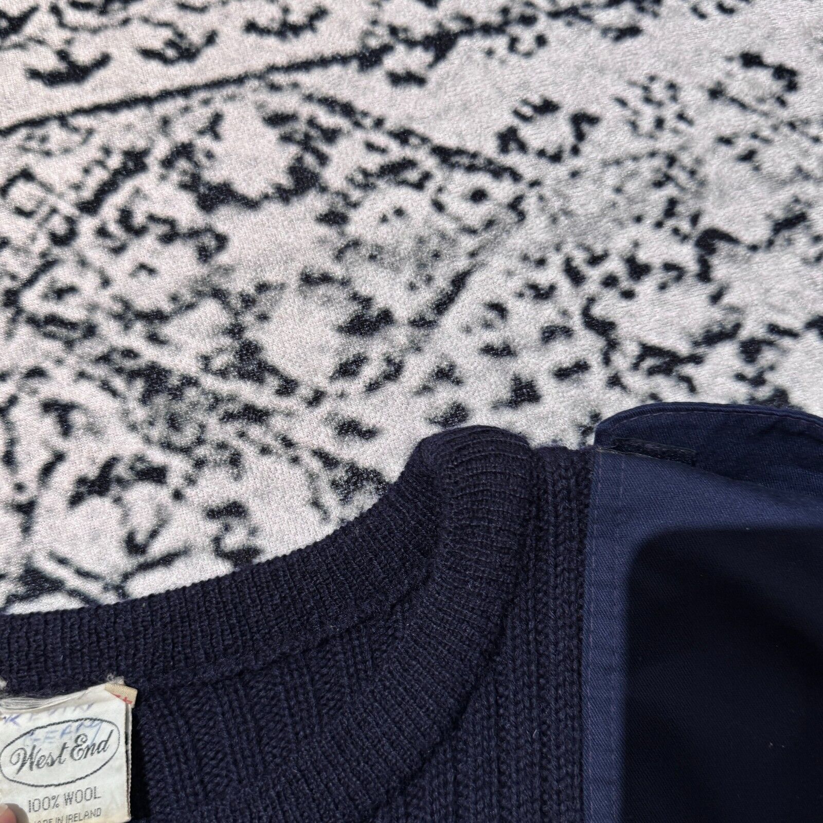 Vintage Vintage Blue Navy Wool Sweater Size L Plissed Civil Defence Size US L / EU 52-54 / 3 - 9 Thumbnail