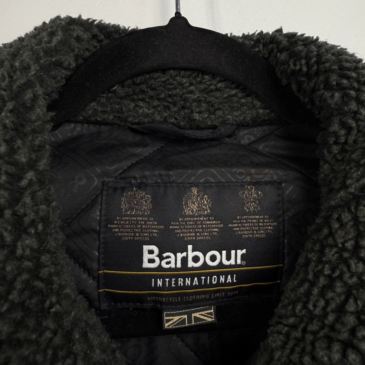 Barbour Vintage Barbour Biker Wax Binder Jacket Bomber Fur Size US L / EU 52-54 / 3 - 6 Thumbnail