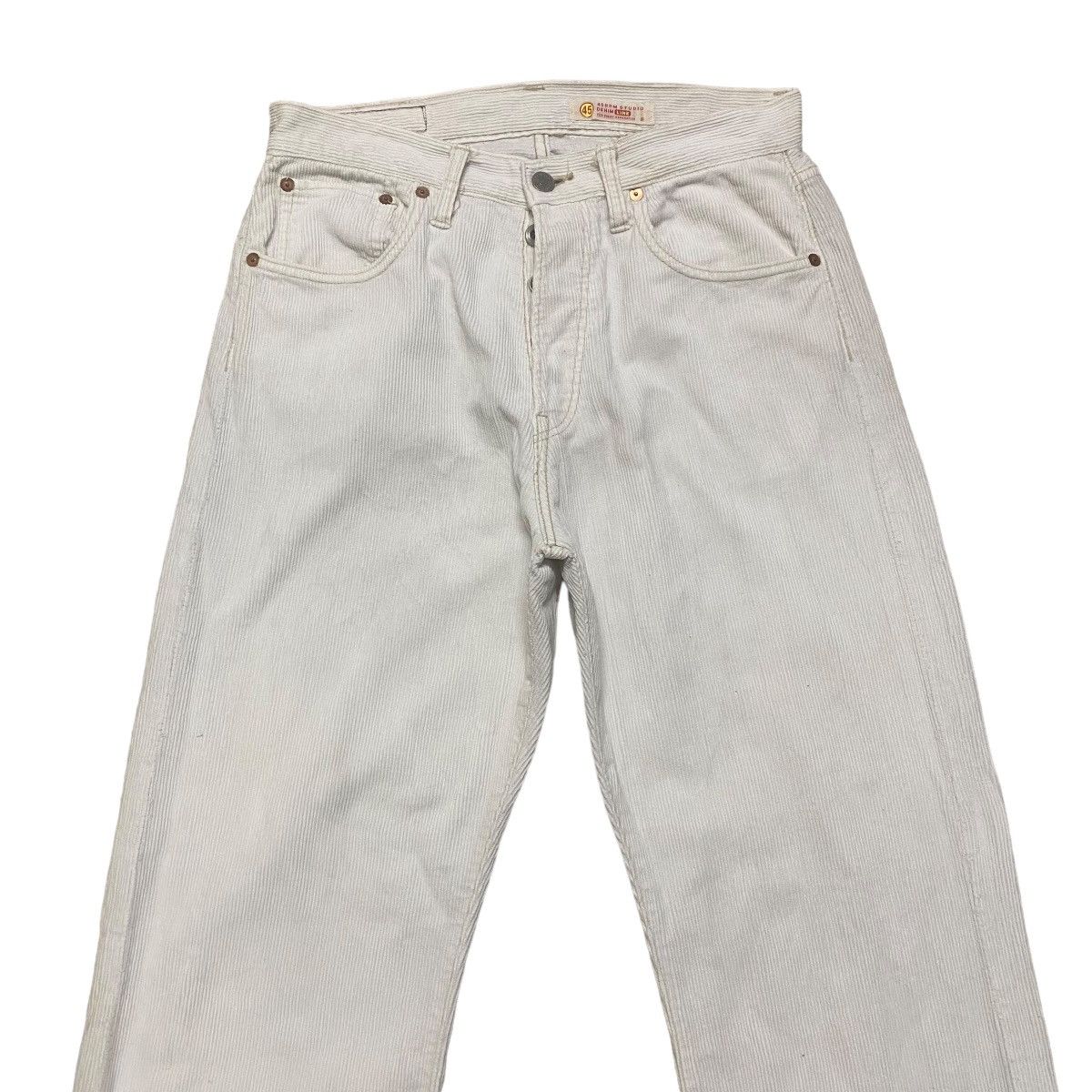 45rpm Vintage 45rpm White Corduroy Pants Size US 29 - 4 Thumbnail