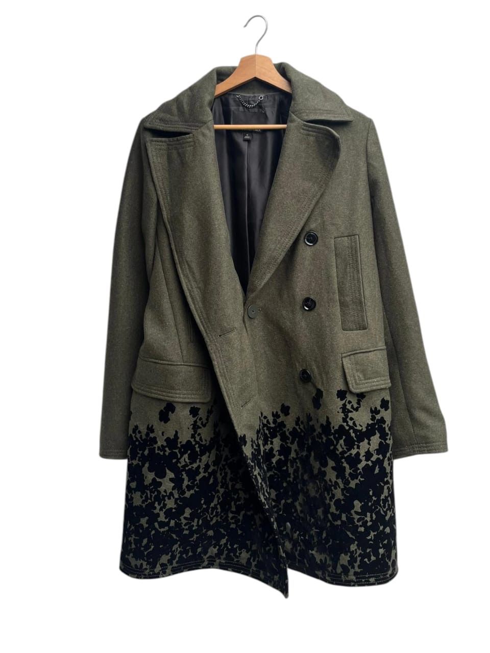 Banana Republic Banana Republic Holiday 2015 Wool Flocked Hem Coat Size S / US 4 / IT 40 - 4 Thumbnail