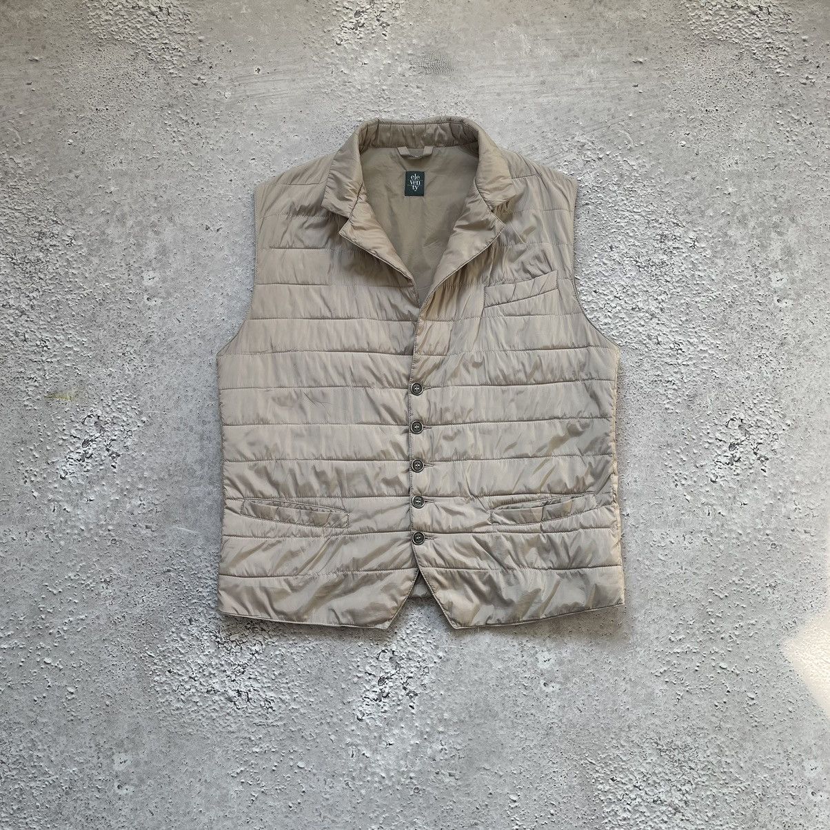 Eleventy Eleventy Mens Down Puffer Beige Vest Size US L / EU 52-54 / 3 - 4 Thumbnail