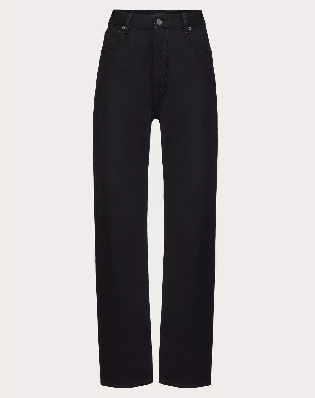 Valentino o1s1wg110426 Denim Trousers in Nero Size 26" / US 2 / IT 38 - 1 Thumbnail