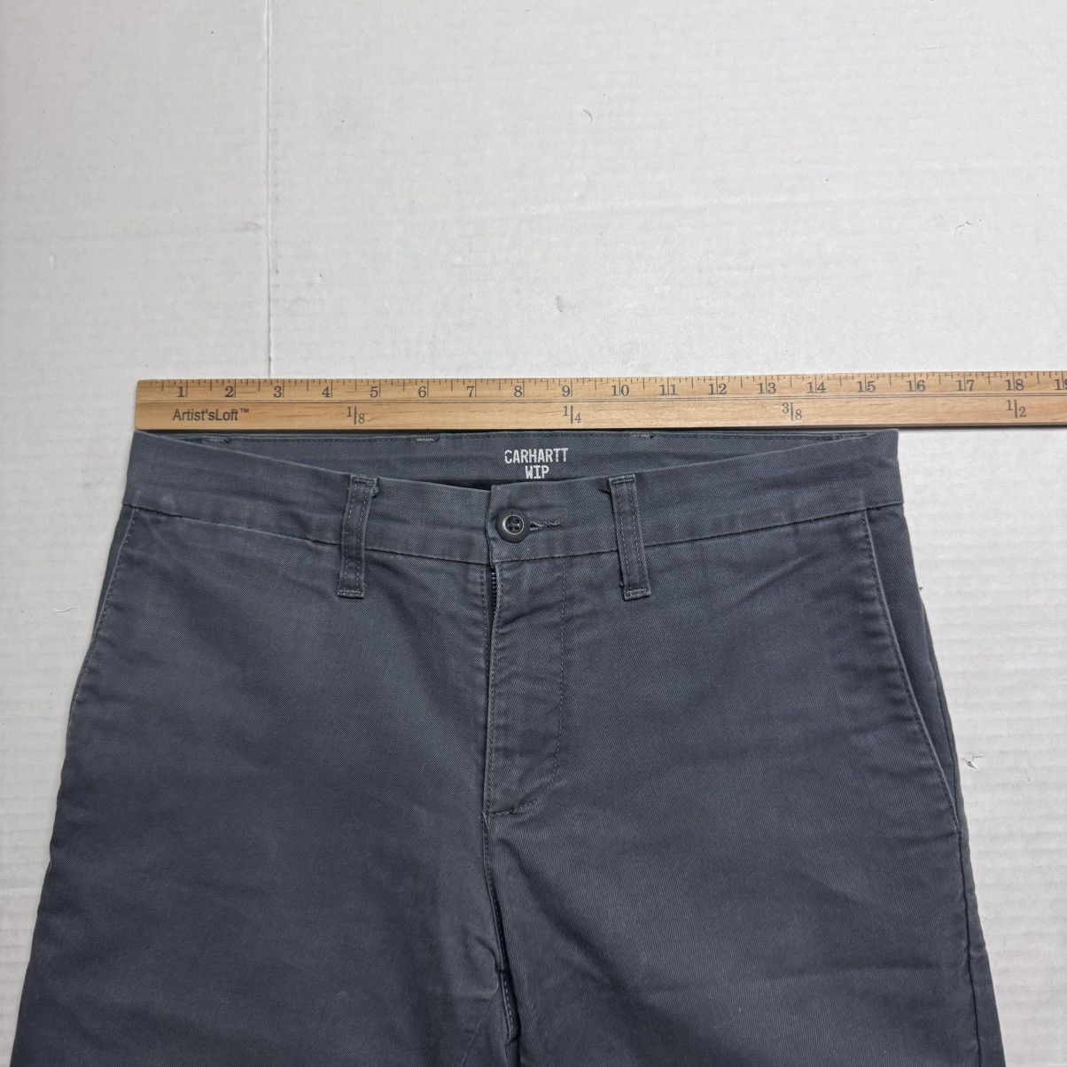Carhartt Wip Carhartt WIP Sid Short In Gray Deltona Stretch Twill Slim Size US 30 / EU 46 - 8 Thumbnail