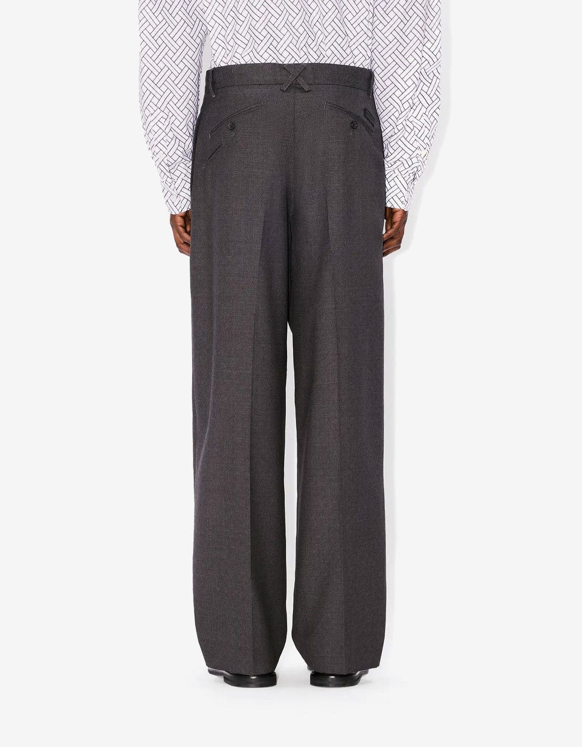 Kenzo Kenzo Weave Taupe Wool Jaquard Trousers Size US 40 / EU 56 - 4 Thumbnail