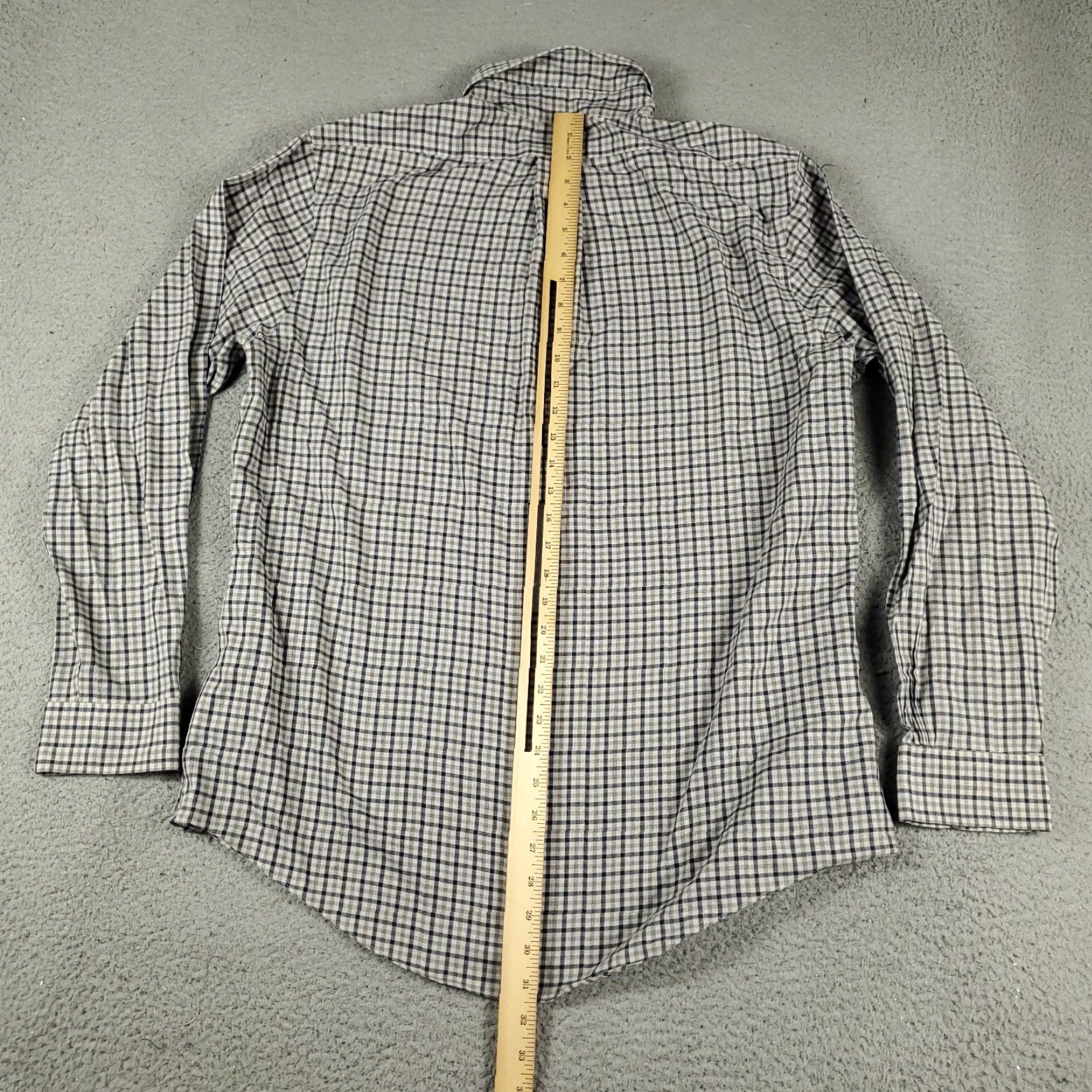 Brooks Brothers VINTAGE Brooks Brothers Shirt Mens Large Gray Check Casual Button-Up Long Sleeve Size US L / EU 52-54 / 3 - 3 Thumbnail