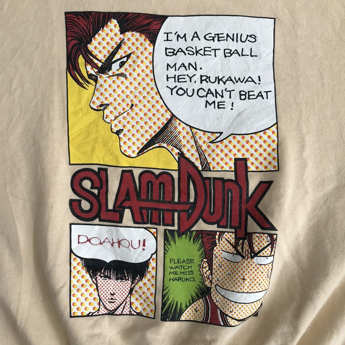 Anime Vintage 90s Slam Dunk Shohoku Anime Manga Sweatshirts Boxy Size US L / EU 52-54 / 3 - 6 Thumbnail