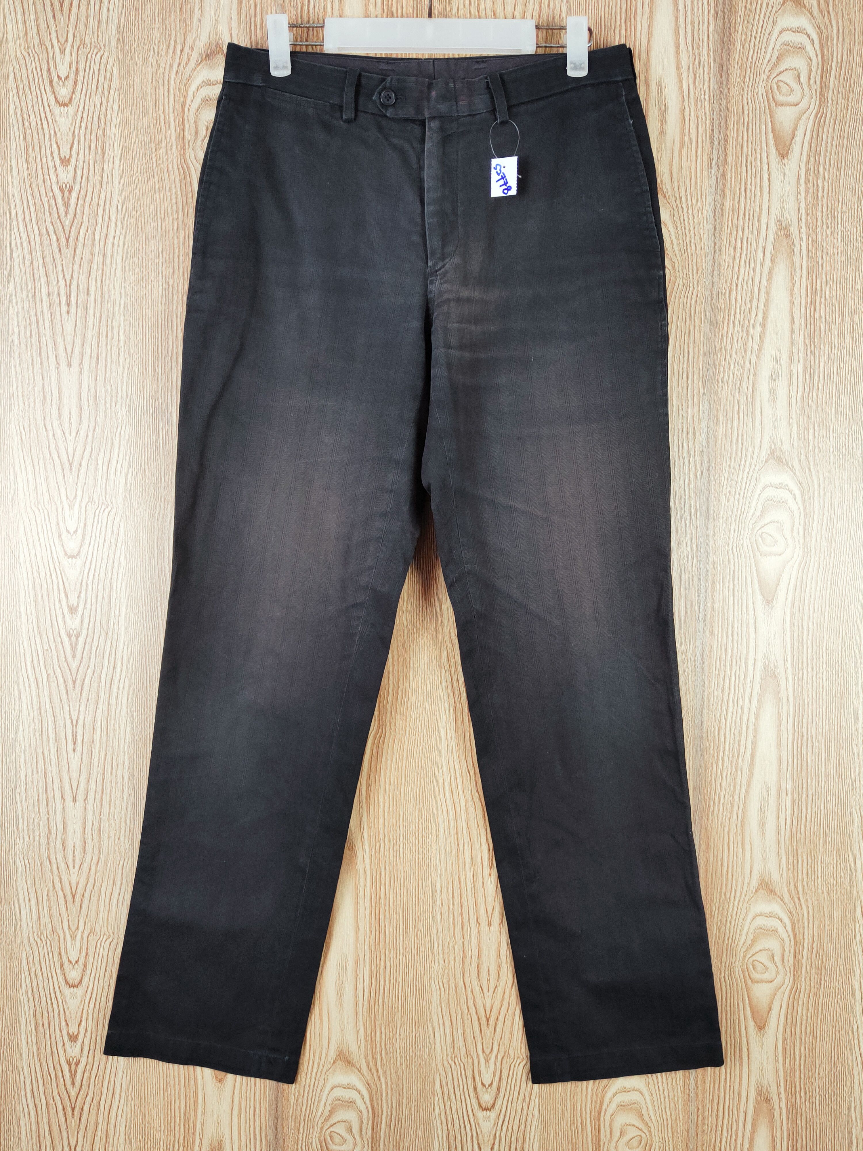 Japanese Brand Les Mues Black Faded Multipocket Casual Pants #S2778 Size US 31 - 1 Thumbnail