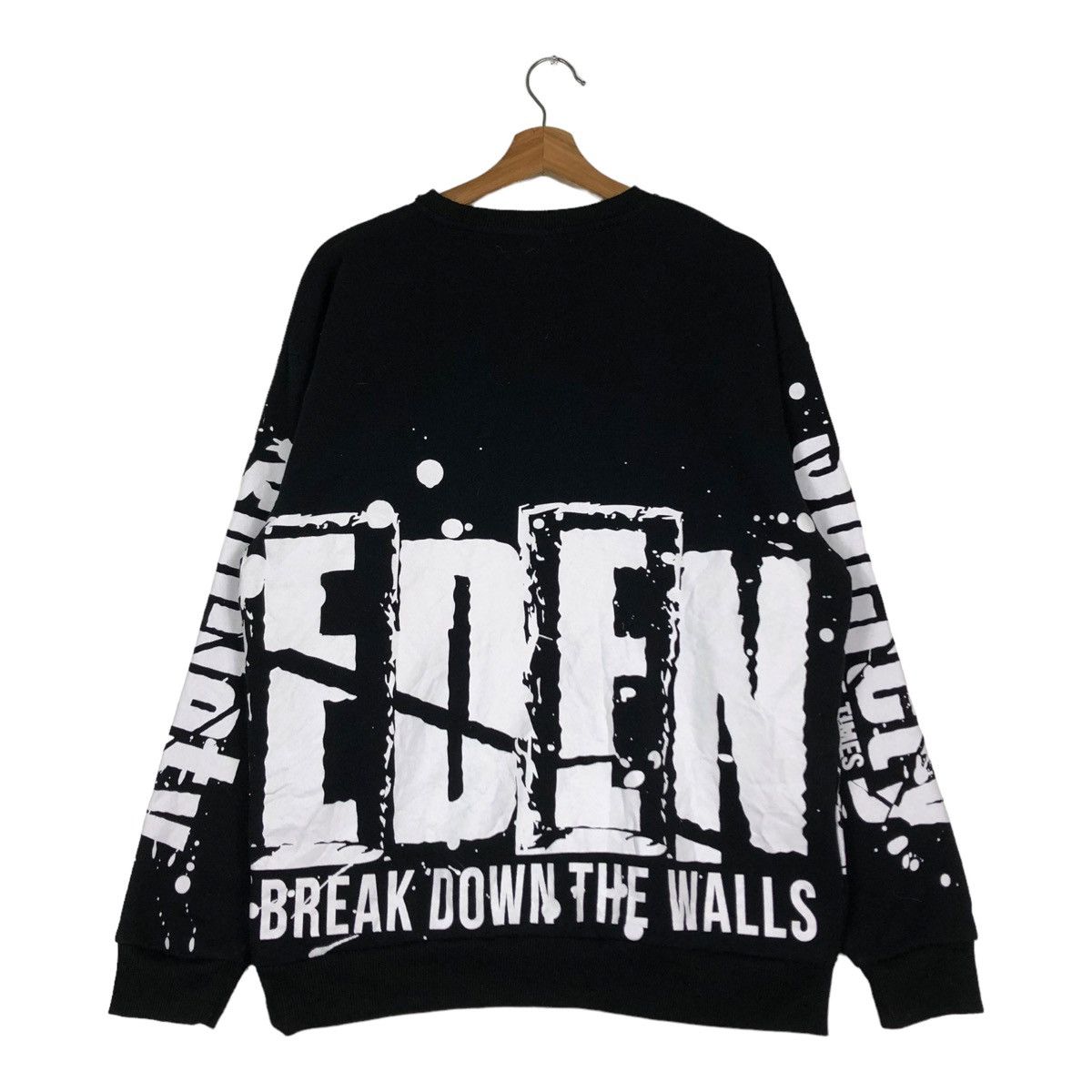 Japanese Brand 🔥VINTAGE SWEATSHIRT DEFECTIVE STRUCT PUNK DESIGN OVERPRINT Size US L / EU 52-54 / 3 - 8 Thumbnail