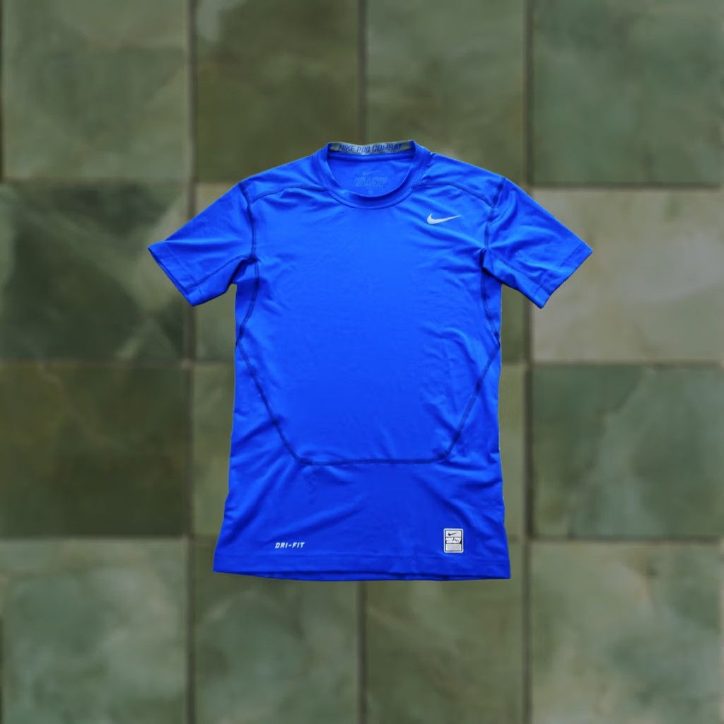 Nike Nike Pro Combat Mens Shirt Compression Jersey Camiseta Blue Size Medium Size US M / EU 48-50 / 2 - 1 Thumbnail