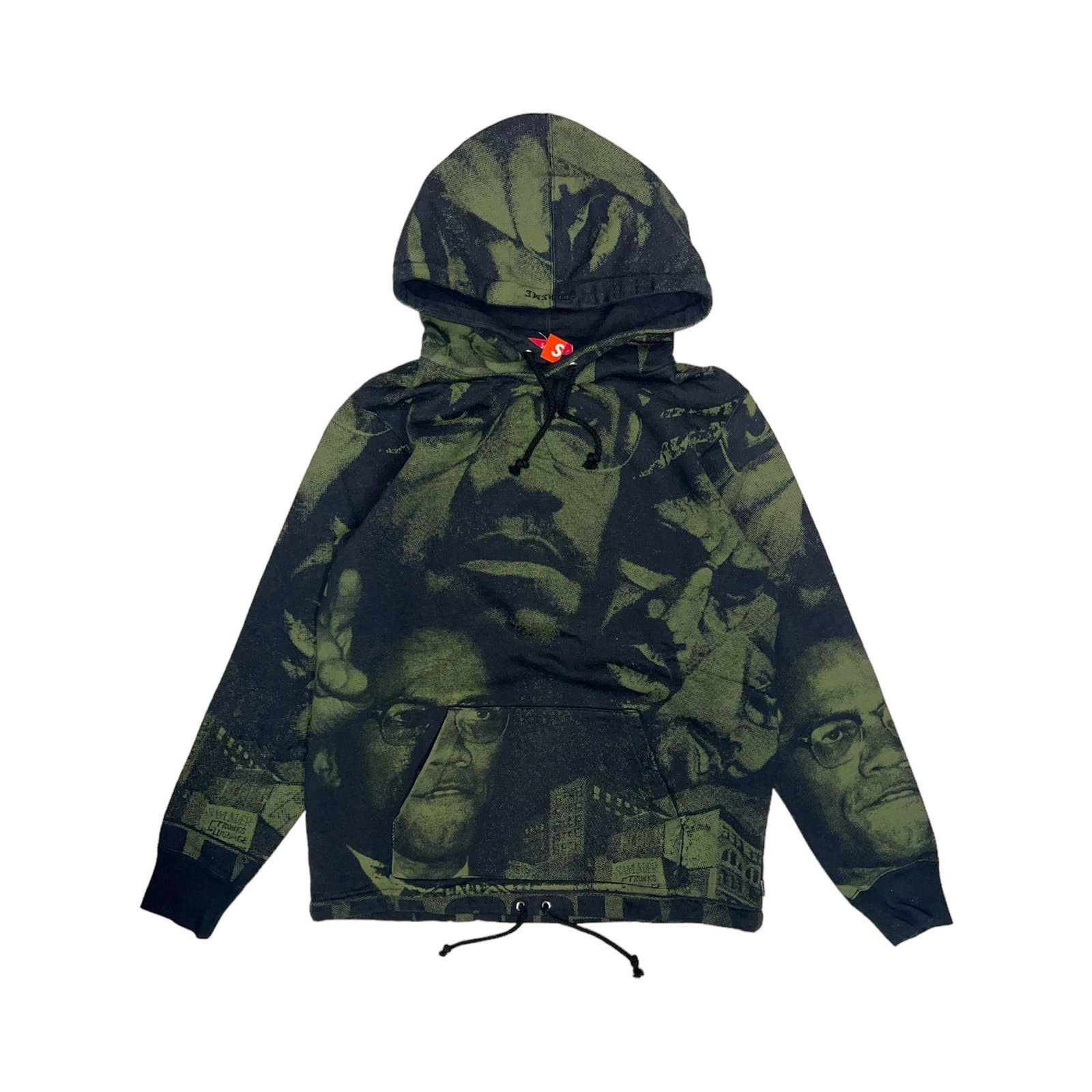 image of Supreme Ss15 Malcom X Hoodie in Black, Men's (Size Small)