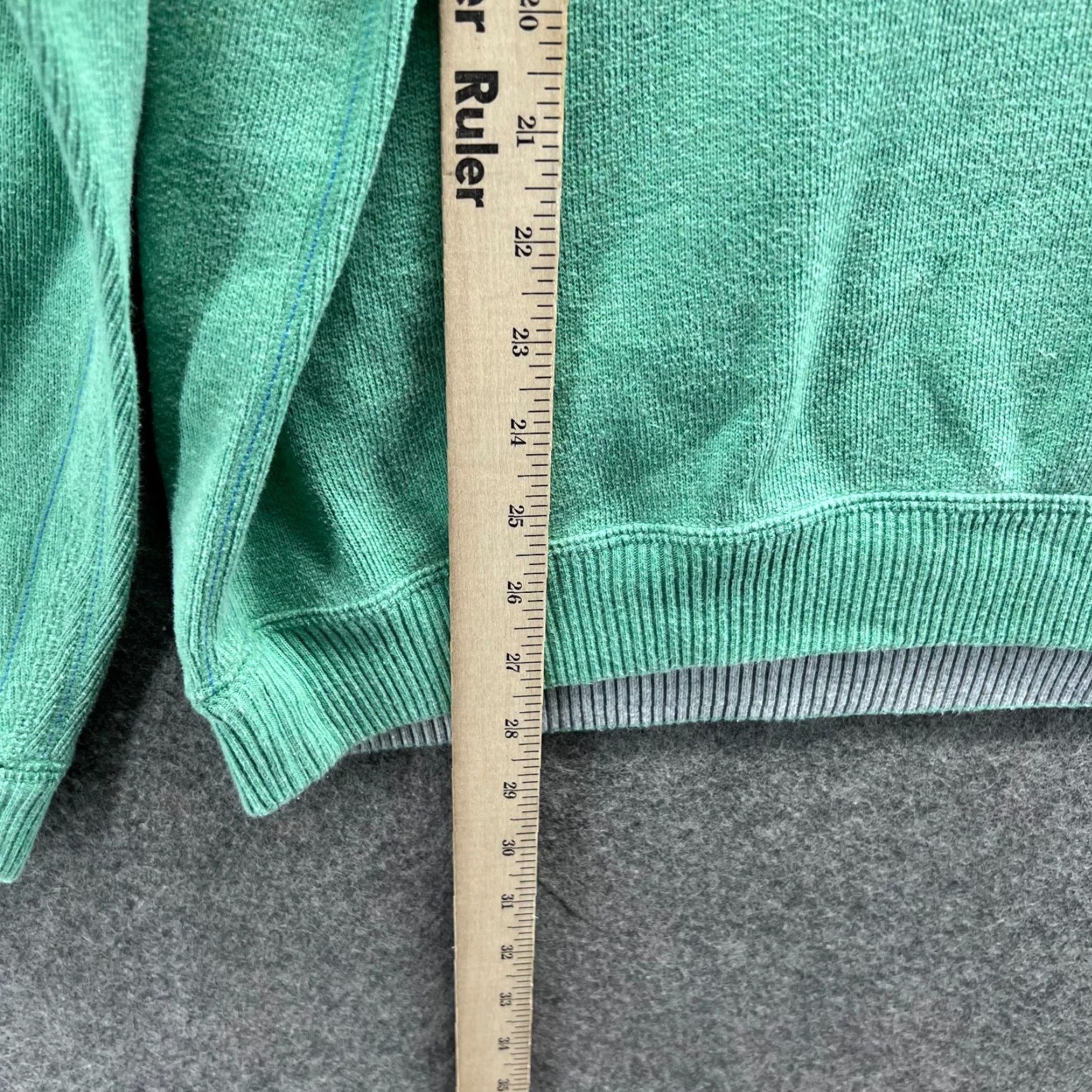 Tommy Bahama Tommy Bahama Sweater Mens Large Reversible Fleece Pullover Gray Mint Green Jersey Knit Casual Formal Long Sleeve Logo Size US XL / EU 56 / 4 - 7 Thumbnail