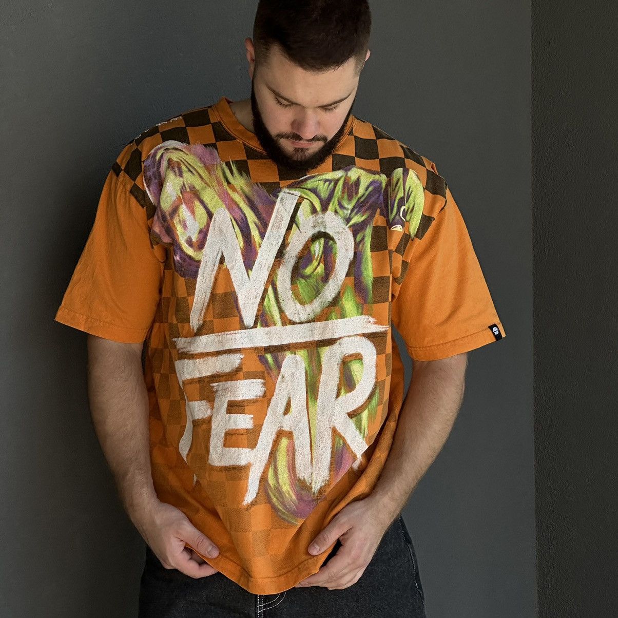 No Fear × Vintage Vintage Japanese Style No Fear T-shirts Moto Distressed Y2K Size US XXL / EU 58 / 5 - 2 Thumbnail
