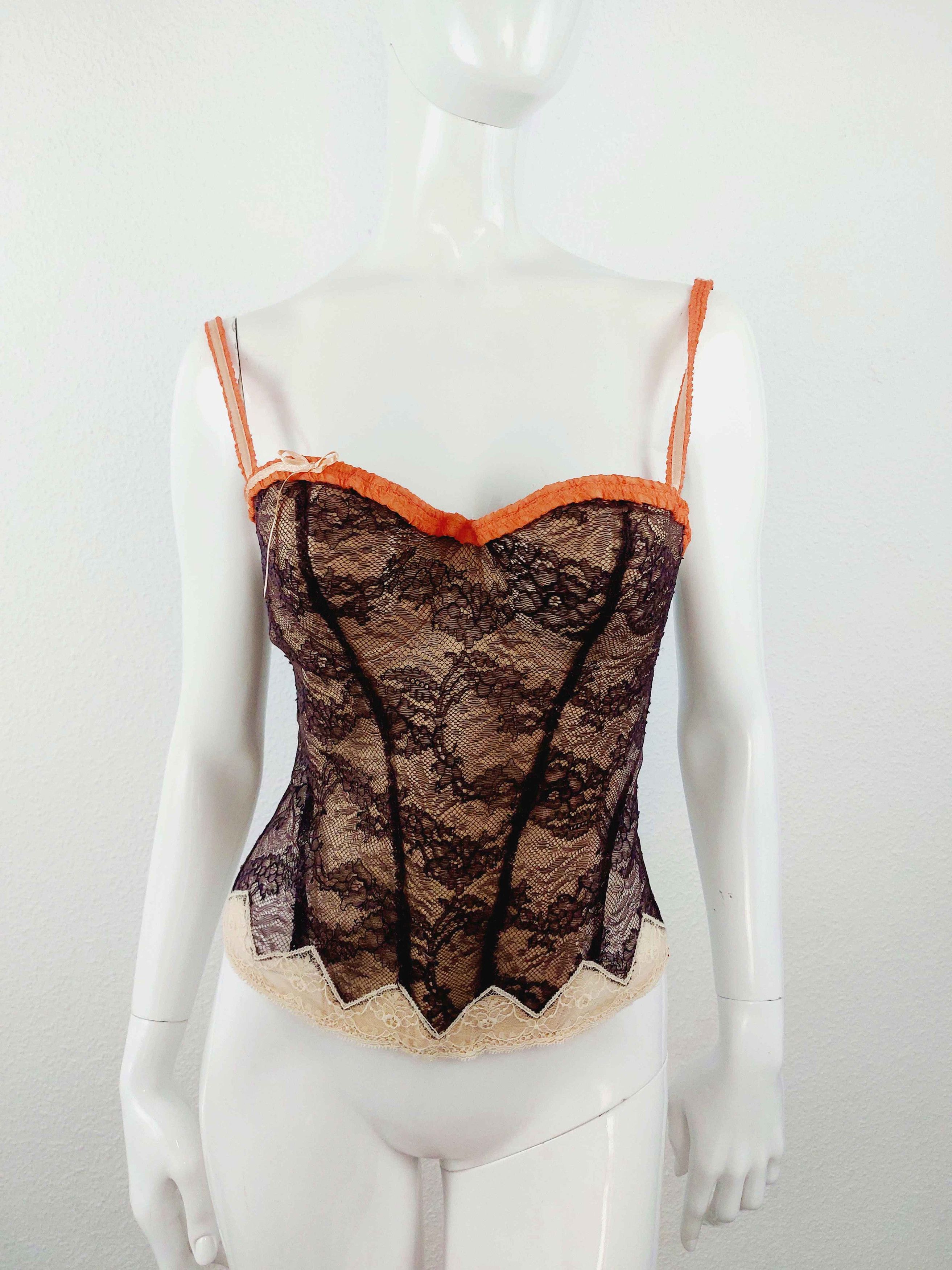 Christian Lacroix Christian Lacroix Baroque Goth Gothic Lace Corset Bustier Size M / US 6-8 / IT 42-44 - 4 Thumbnail