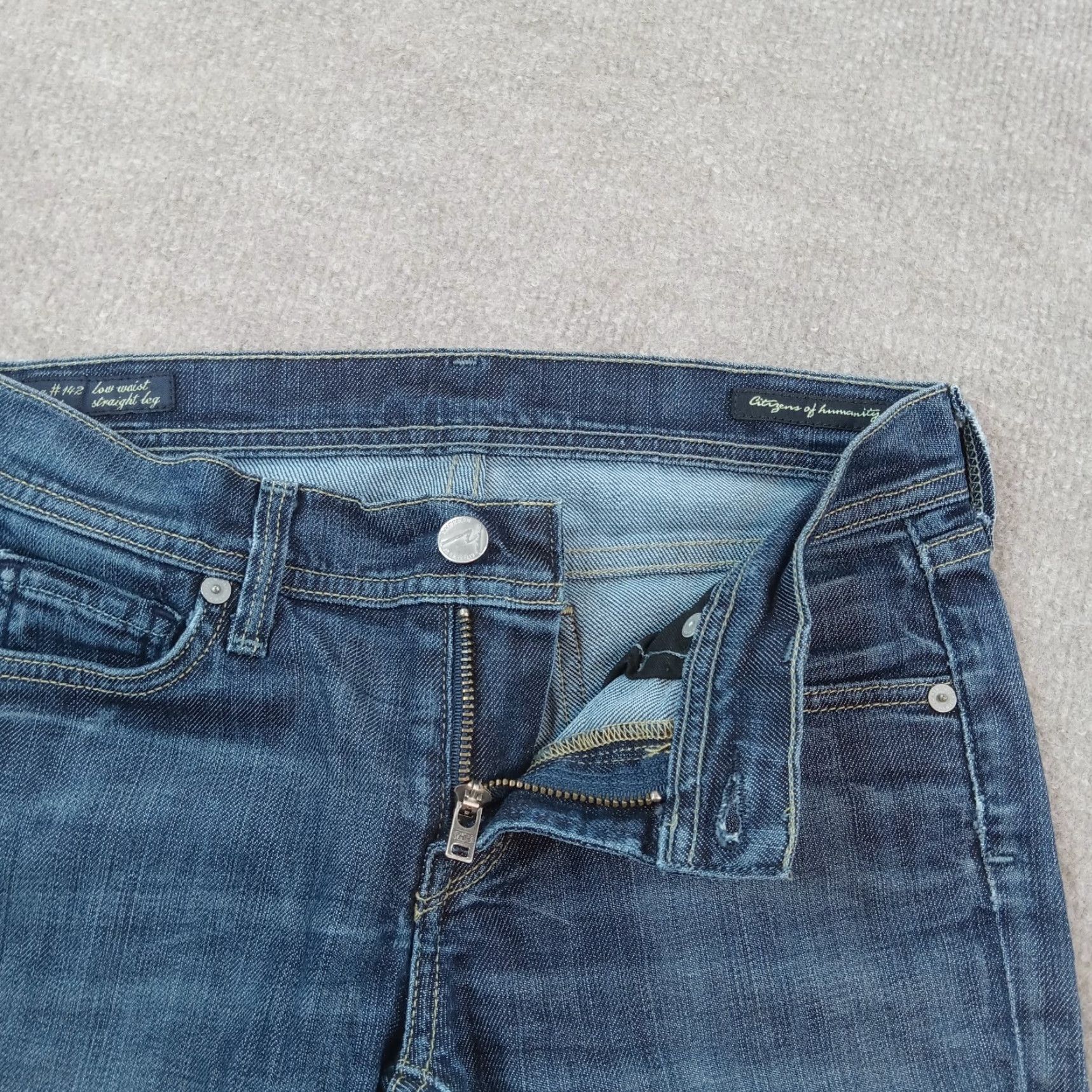 Citizens Of Humanity Citizens of Humanity Womens Jeans 26 Blue Ava Low Waist Straight Extra Large XL Size 26" / US 2 / IT 38 - 6 Thumbnail
