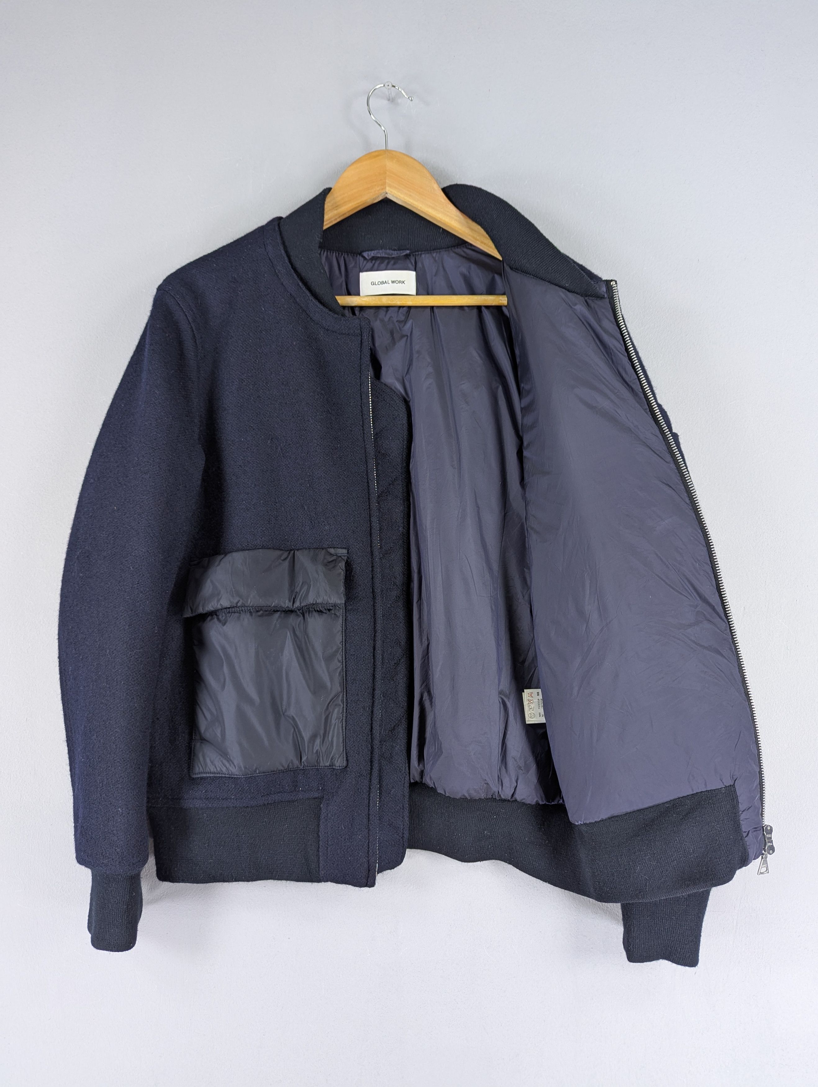 Beauty Beast Riot Global Work Double Pocket Wool Bomber Jacket Size US M / EU 48-50 / 2 - 8 Thumbnail