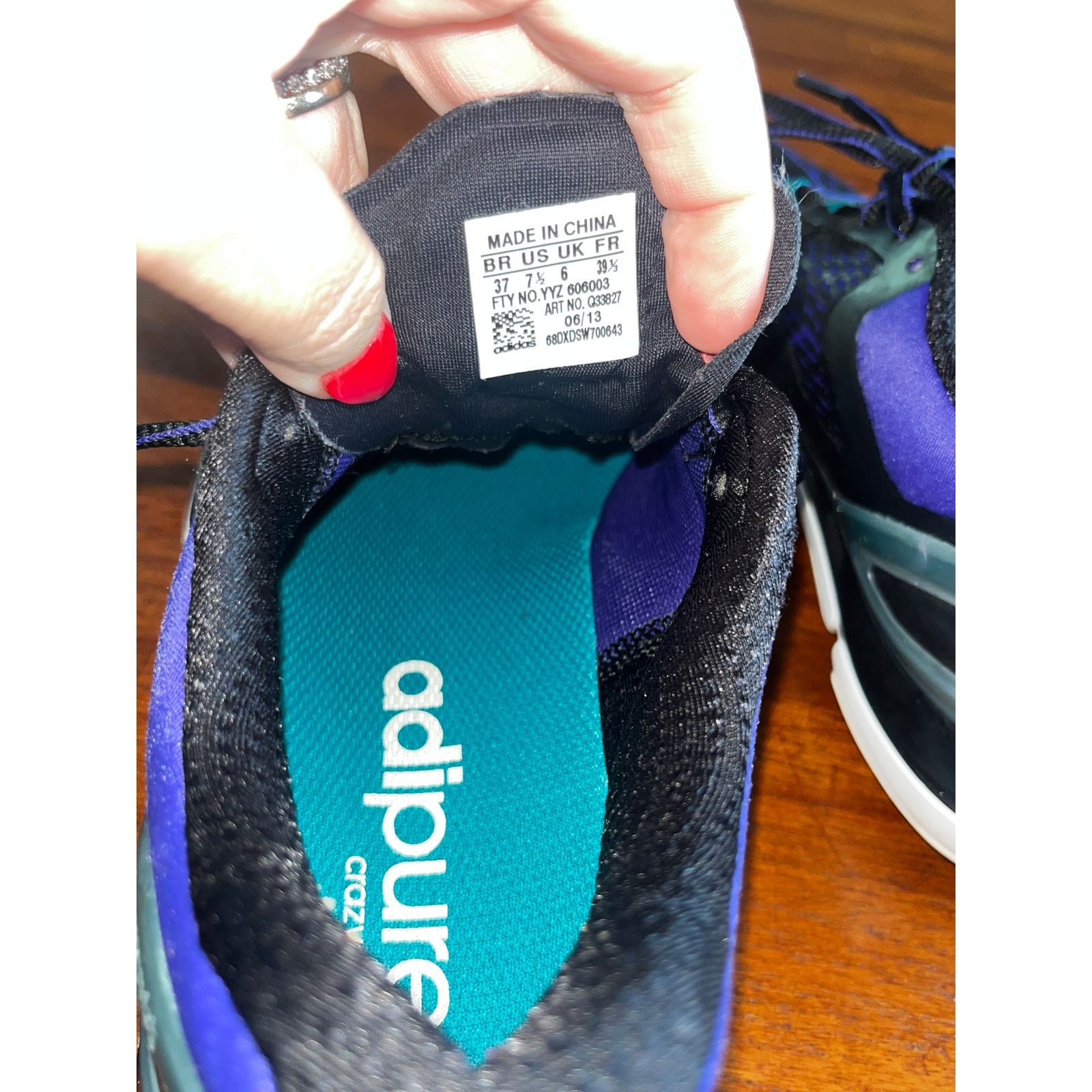 Adidas Adidas Adipure CrazyQuick 17 Running Sneakers Multi Mens 7.5 Size US 7.5 / IT 37.5 - 7 Thumbnail