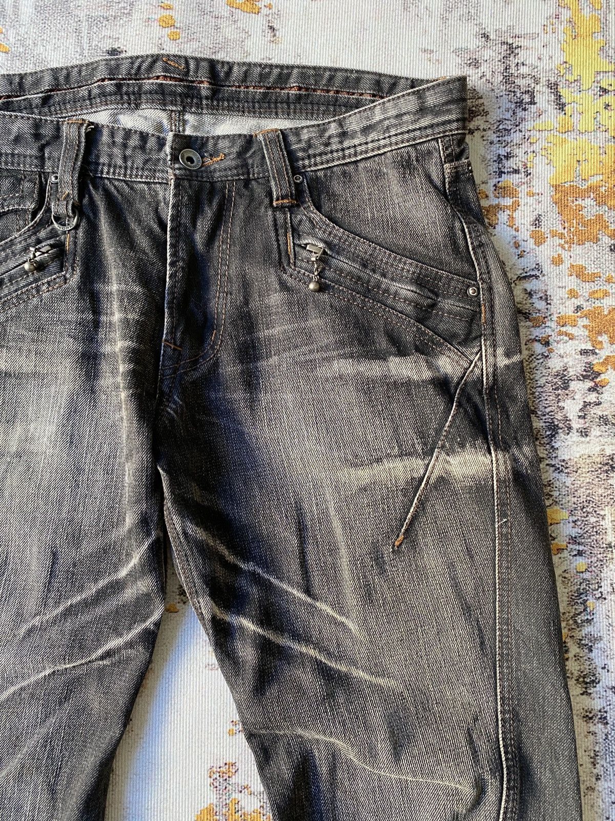 Tornado Mart Nico Club For Men NCFM Claws Mark Design Flare Denim Size US 34 / EU 50 - 12 Thumbnail