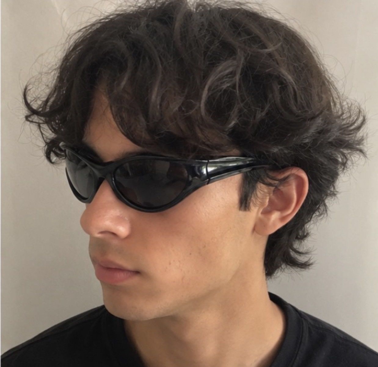 Oscar x Frank Modern Black Wraparound Sunglasses OSCAR X FRANK - Garden Grove sunglasses – NEW TAKE FIVE main image 2