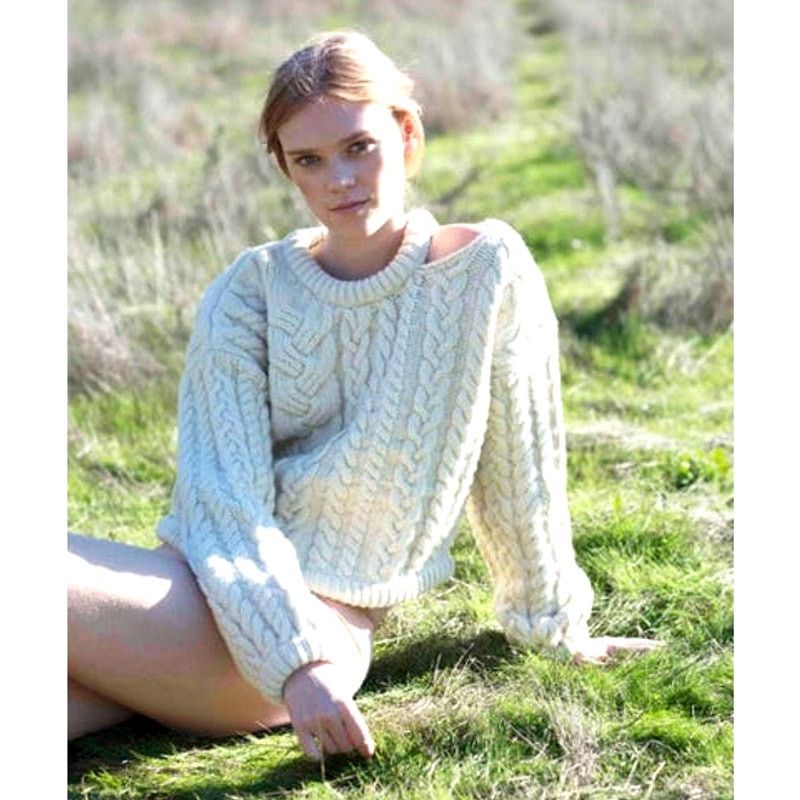 Other Tempest & Bentley Cream Chunky Wool Long Sleeve Sweater M Size M / US 6-8 / IT 42-44 - 5 Thumbnail