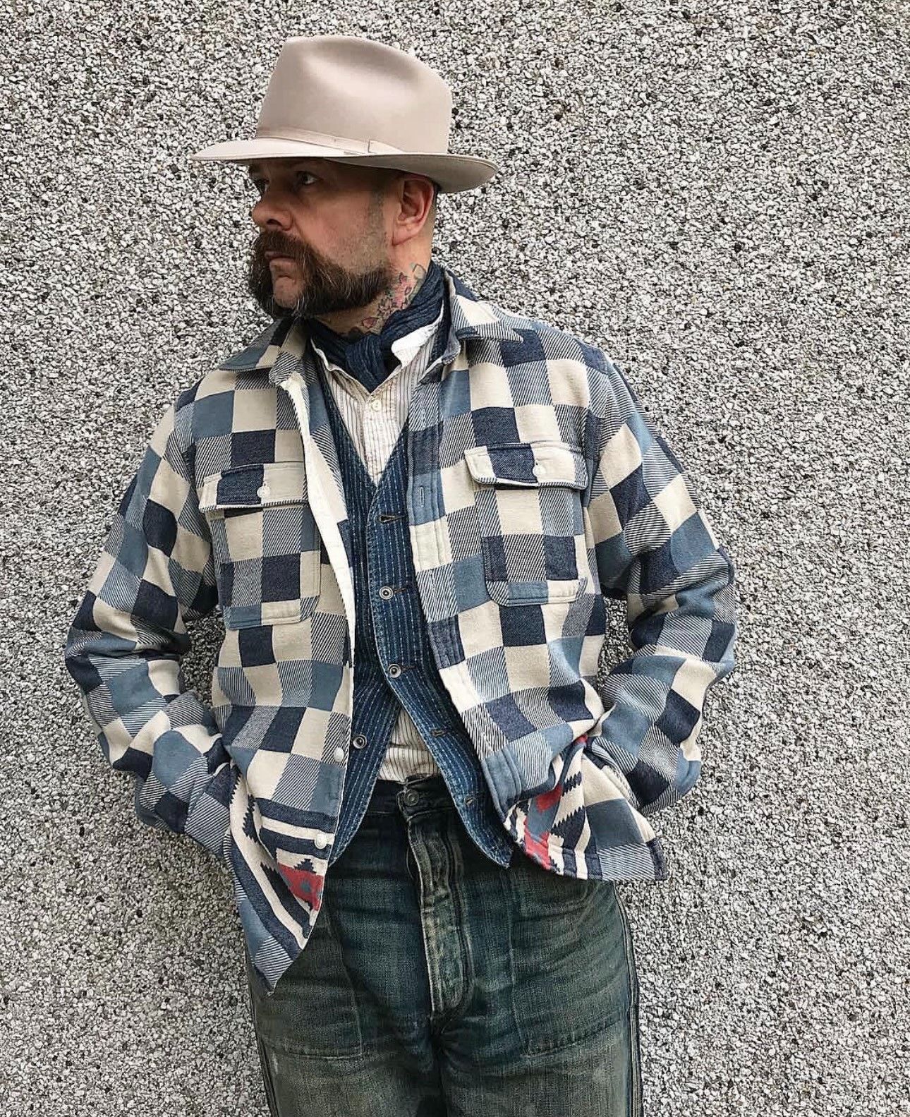 RRL Ralph Lauren RRL Double RL Vintage Southwest Work Shirt Size US S / EU 44-46 / 1 - 1 Thumbnail