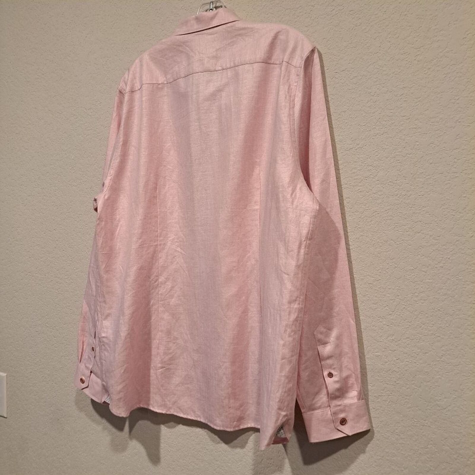 Ted Baker Ted Baker London linen cotton blend pale pink shirt size 6 Size M / US 6-8 / IT 42-44 - 10 Thumbnail