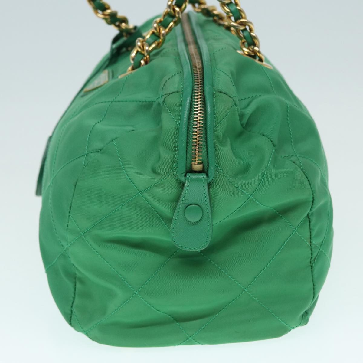 Prada PRADA Hand Bag Nylon Green Gold Size ONE SIZE - 3 Thumbnail