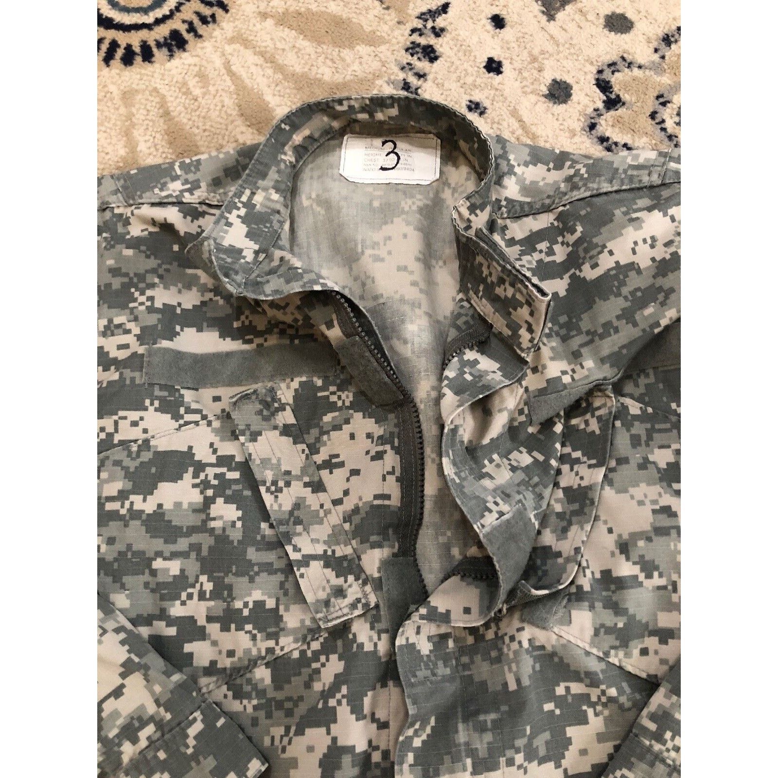 Other ACU Shirt/Coat Medium Digital Camo Cotton/Nylon Ripstop Army Size US M / EU 48-50 / 2 - 2 Thumbnail