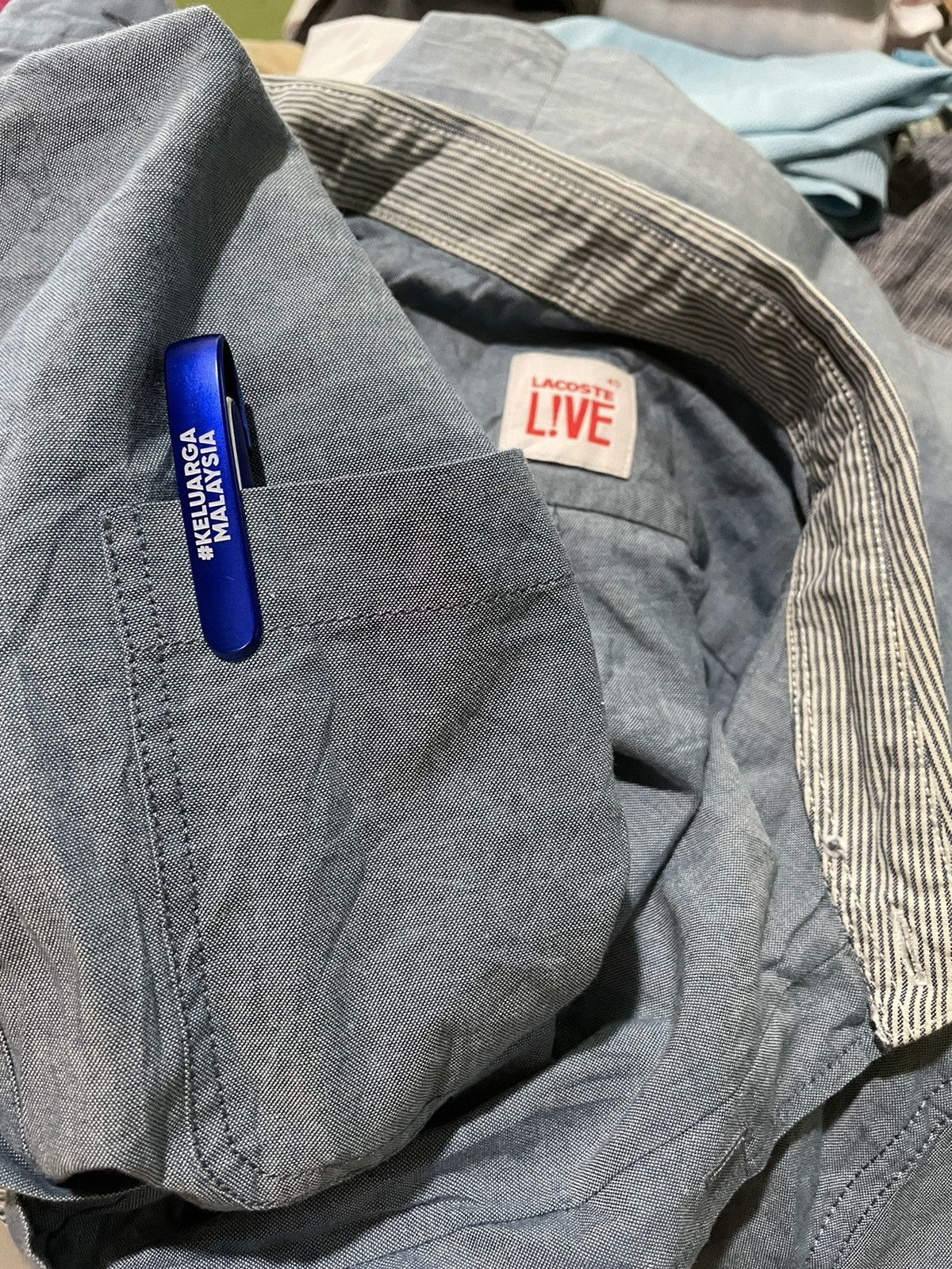 Lacoste LACOSTE LIVE CHAMBRY SHIRT Size US M / EU 48-50 / 2 - 5 Thumbnail
