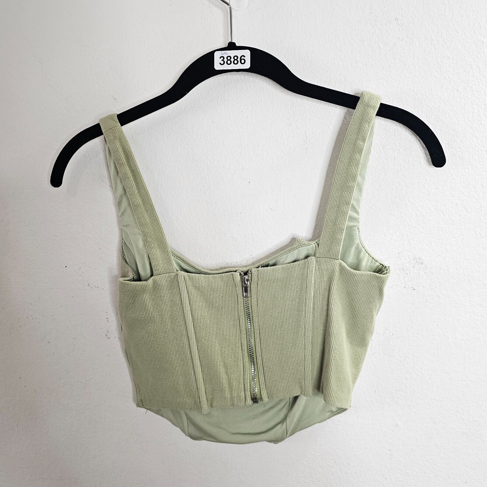 Other Beige Botany Soft Mint Green Square Neck Corset Crop Top S Size S / US 4 / IT 40 - 2 Thumbnail