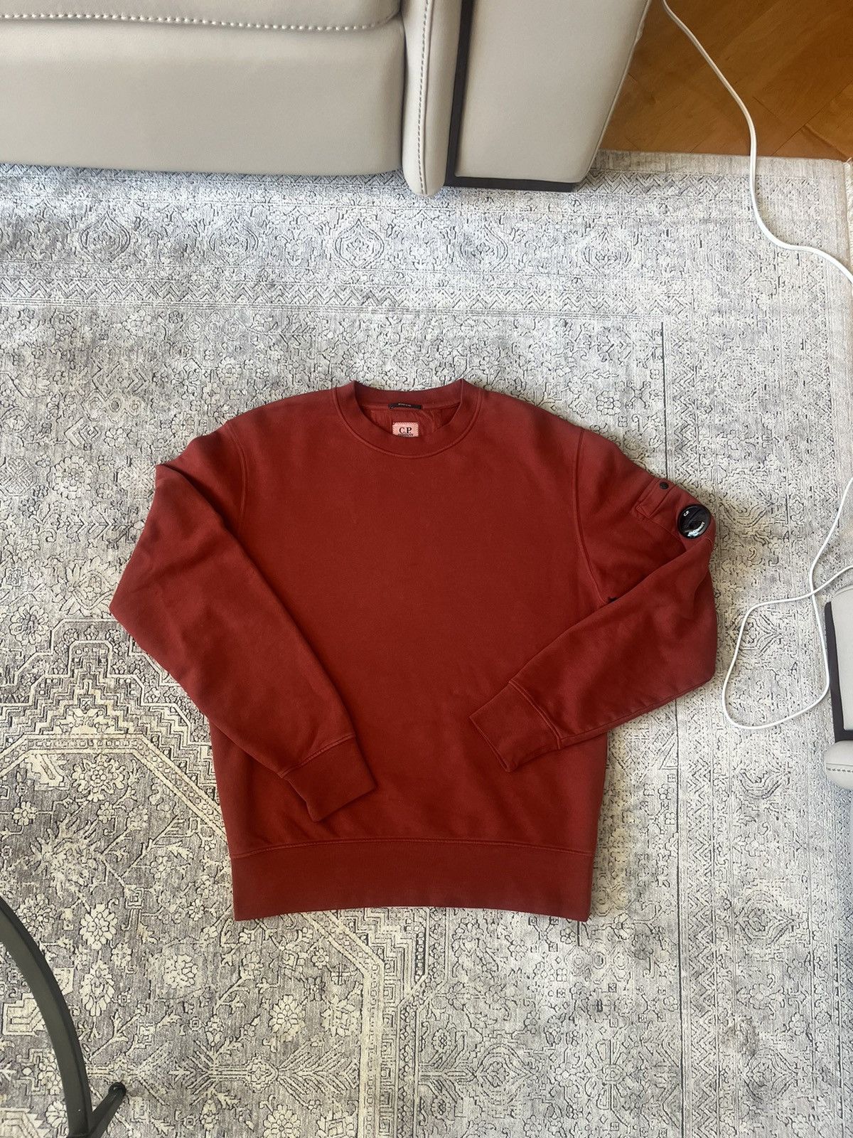 image of C P Company C.p Company Sweatshirt in Red, Men's (Size Small)