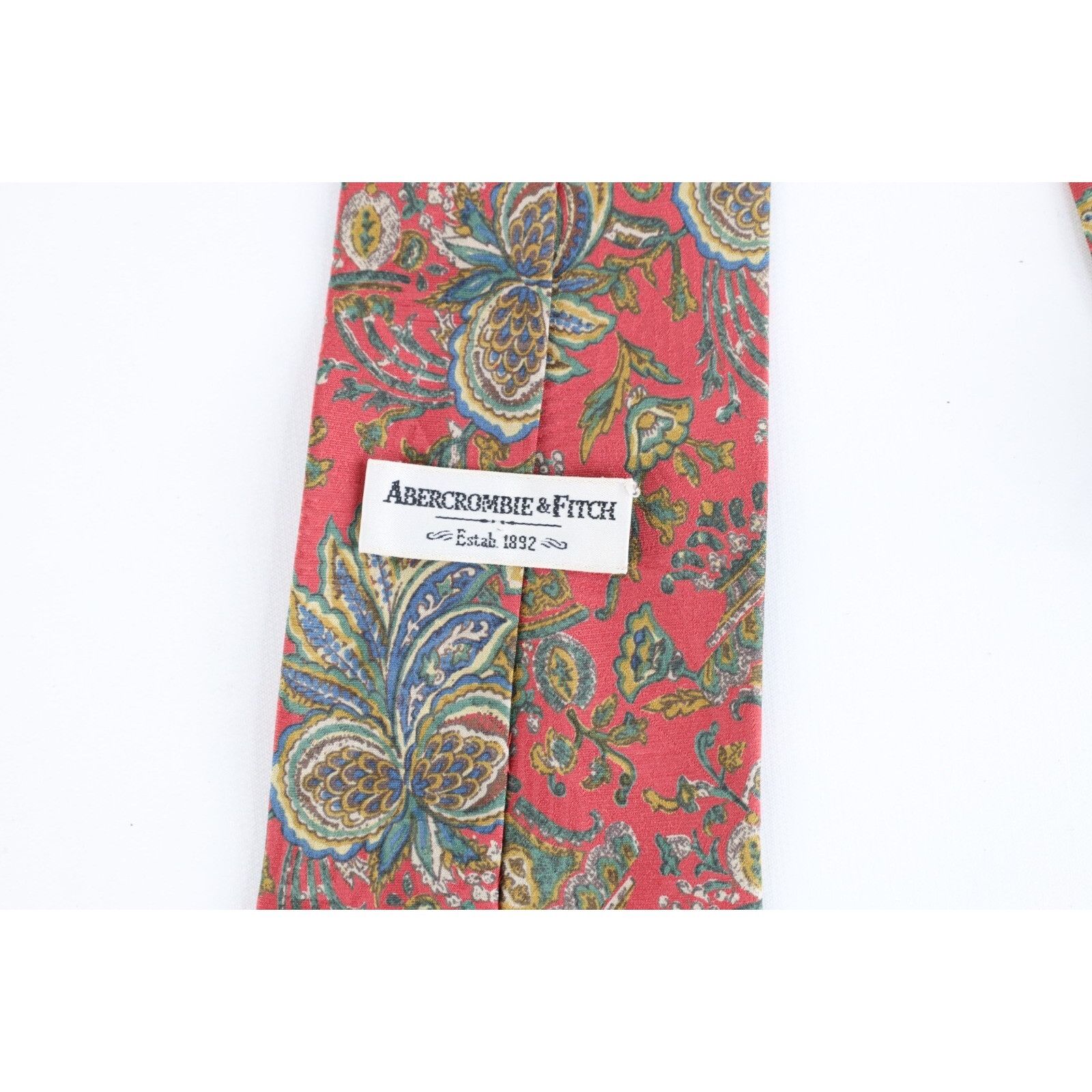 Abercrombie & Fitch Vintage 90s Abercrombie & Fitch Handmade Silk Rainbow Tie Size ONE SIZE - 3 Thumbnail