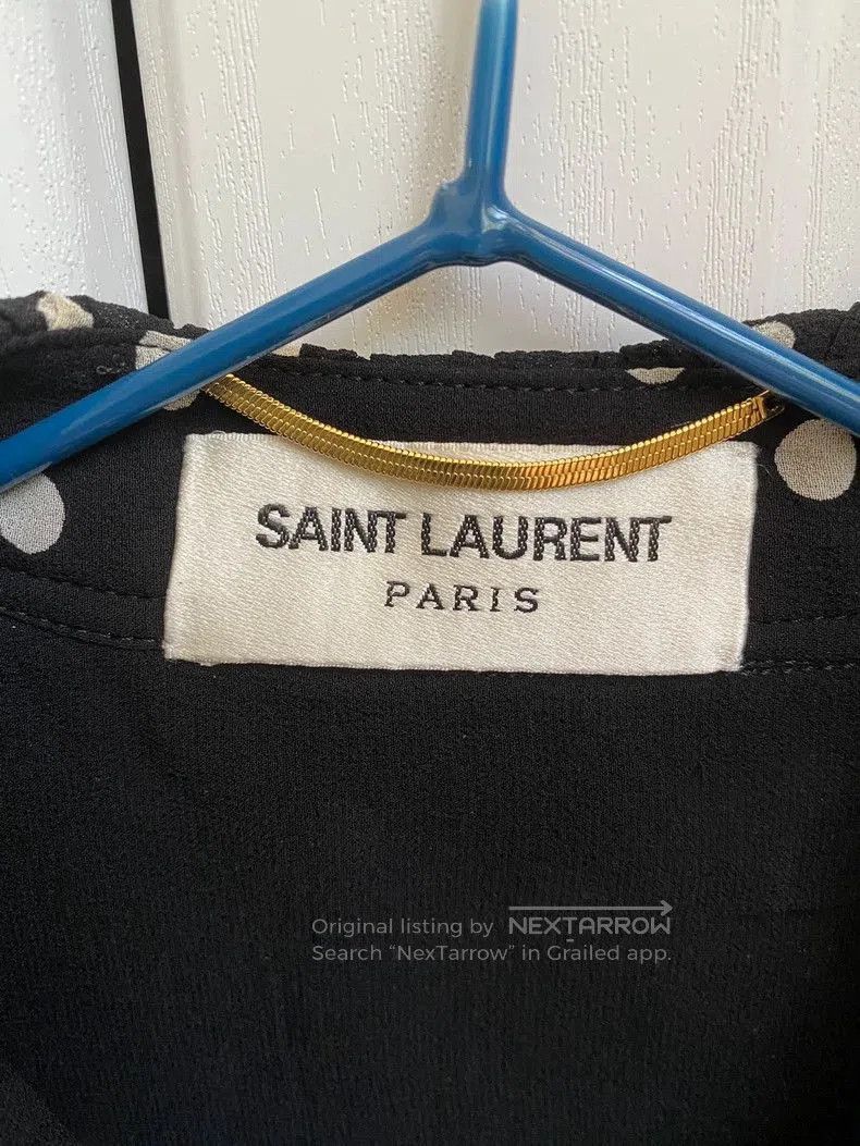 Saint Laurent Paris Saint Laurent Silk Polka Dot Dress. Size US M / EU 48-50 / 2 - 6 Thumbnail