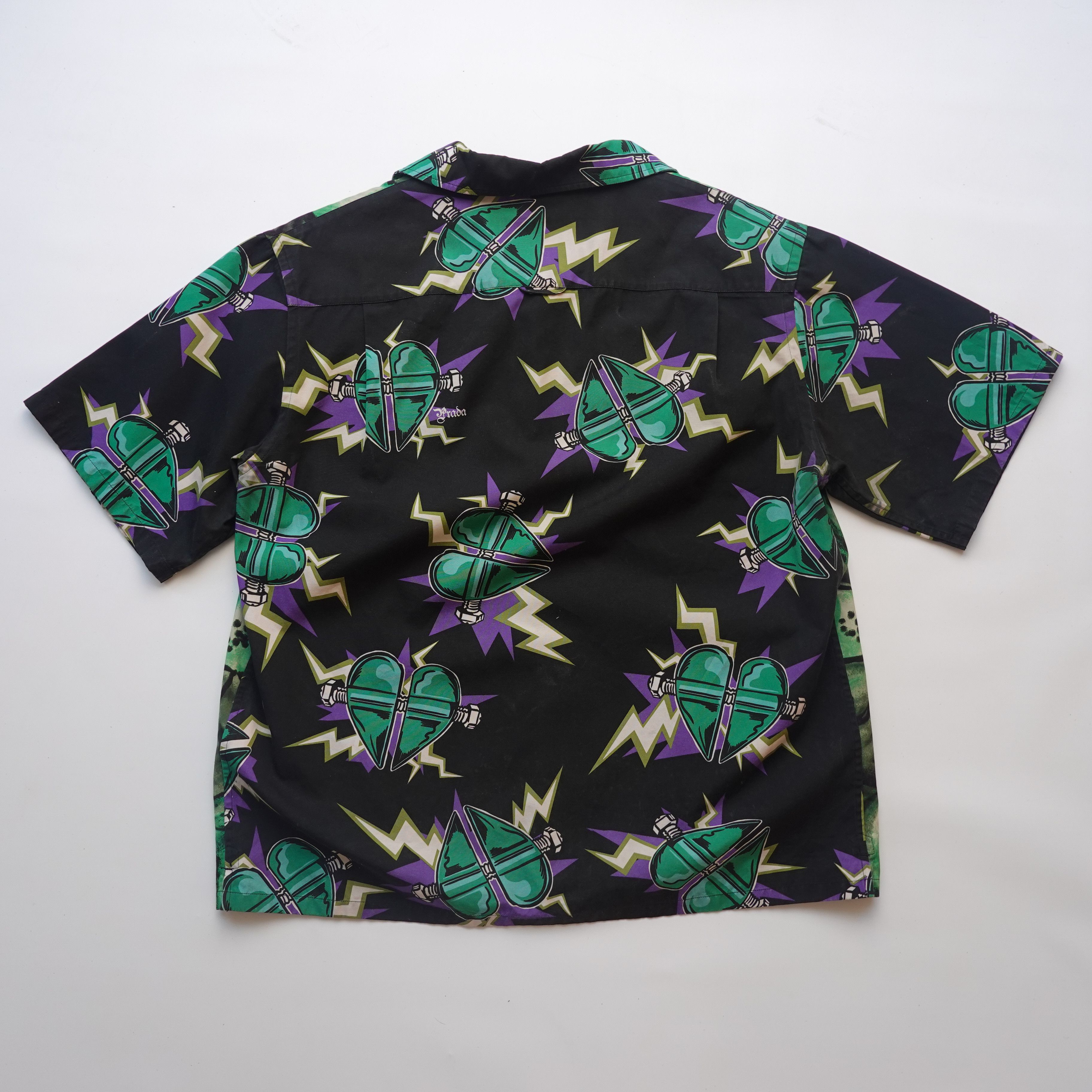 Prada 2019 Prada Frankenstein Universal SS Bowling Shirt - Size M Size US M / EU 48-50 / 2 - 8 Thumbnail
