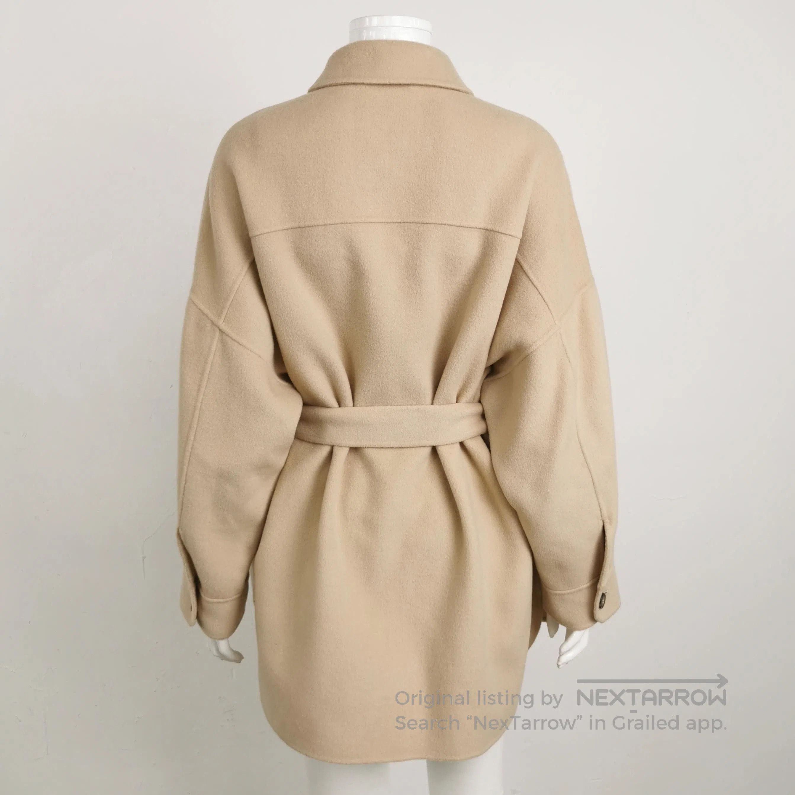 Weekend Max Mara Weekend Max Mara Wool Belted Lapel Coat S/US4. Size S / US 4 / IT 40 - 2 Thumbnail