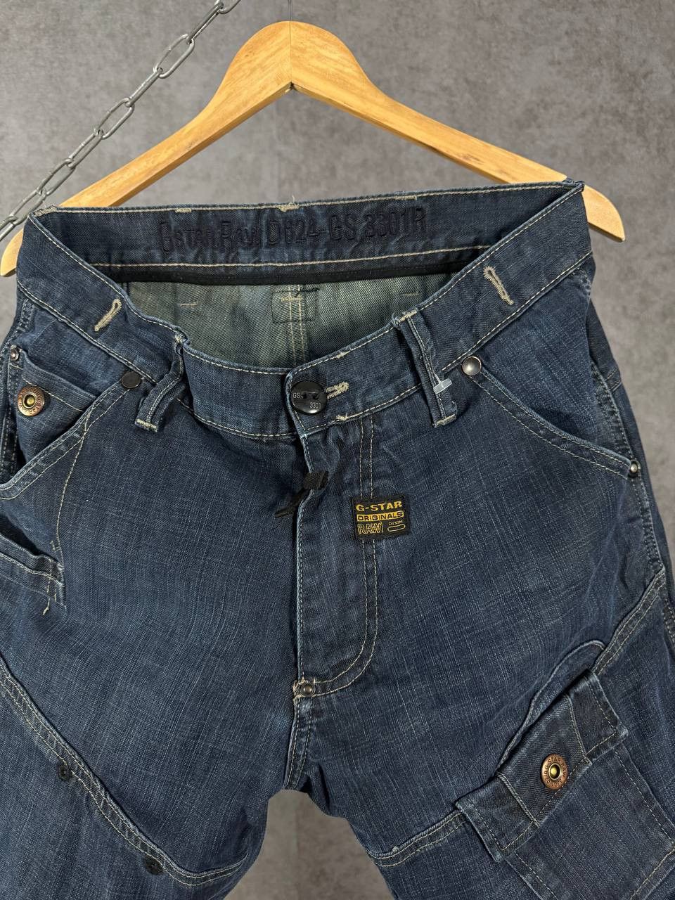 G-Star G Star Raw vintage designer biker jeans Size US 32 / EU 48 - 4 Thumbnail
