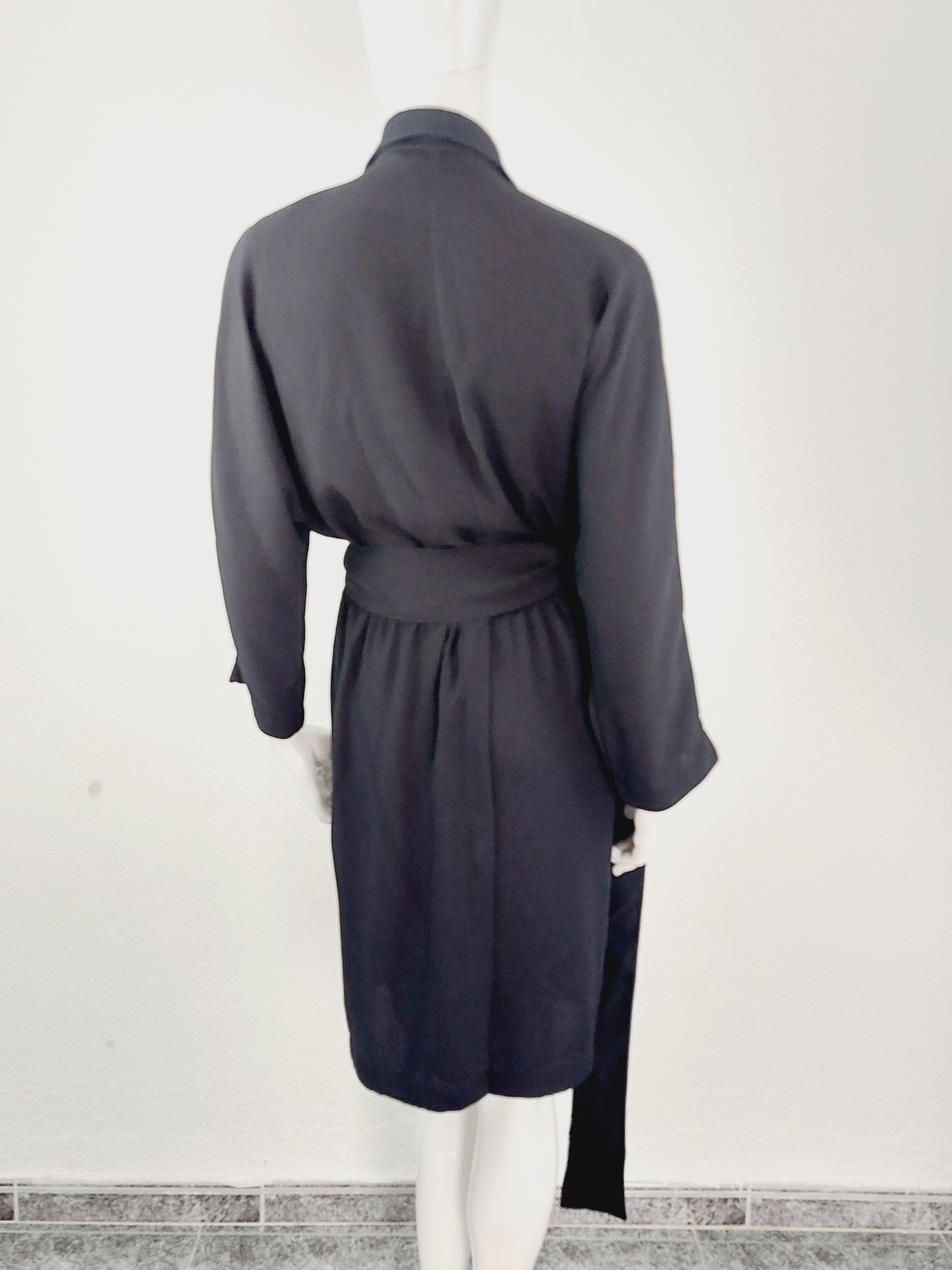 Thierry Mugler Thierry Mugler Couture Wrap Wrapped Baggy Black Midi Dress Size XL / US 12-14 / IT 48-50 - 13 Thumbnail