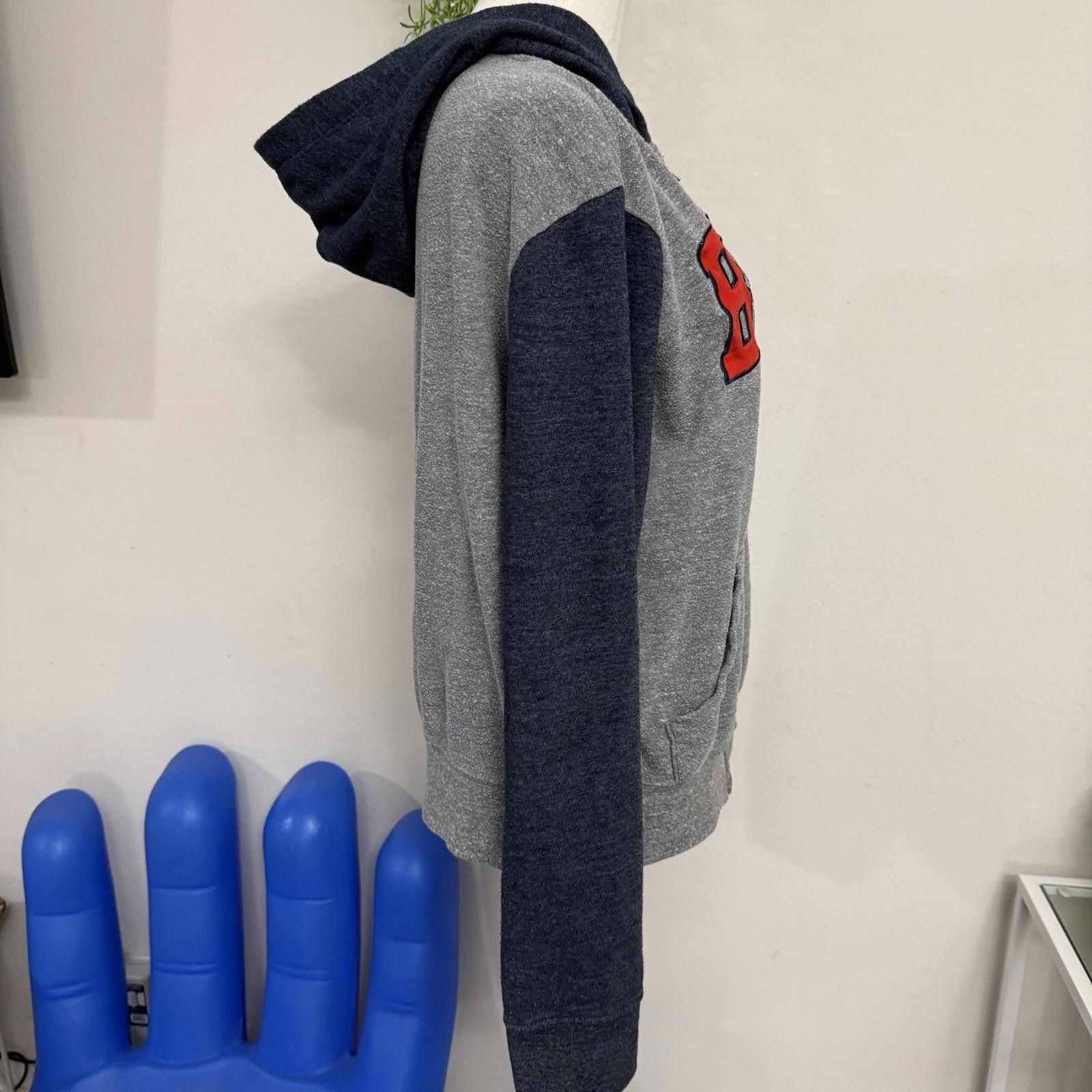 Designer Boston Fleece Cotton Zip Up Hoodie Size M / US 6-8 / IT 42-44 - 3 Thumbnail