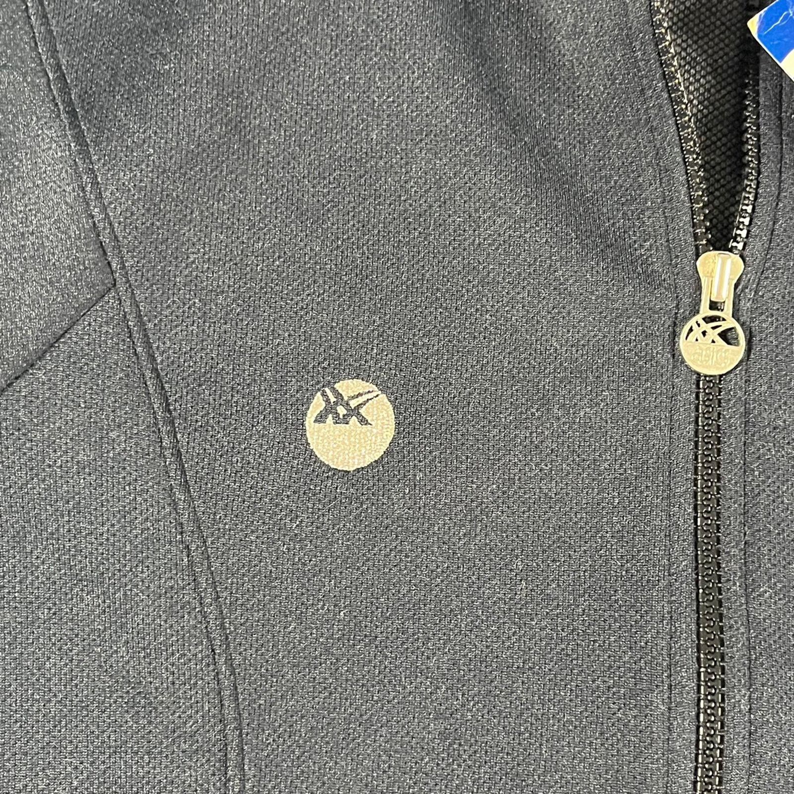 Japanese Brand × Vintage BNWT Vintage 1990’s ASICS Track Jacket Black Medium Size US M / EU 48-50 / 2 - 4 Thumbnail
