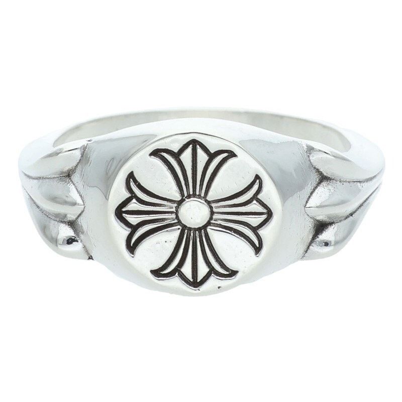 Chrome Hearts Chrome Hearts Flat Top Silver Ring No. 23 Size ONE SIZE - 1 Thumbnail