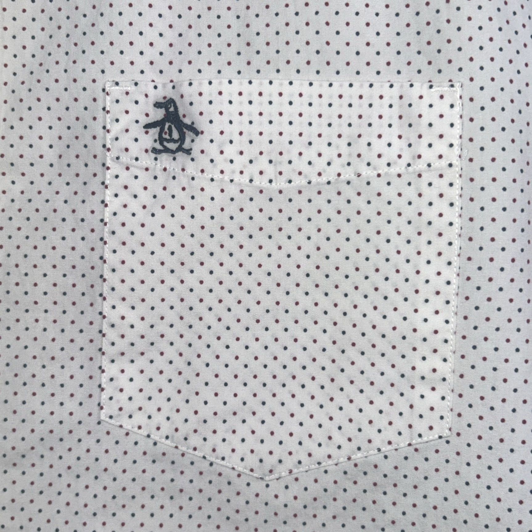 Vintage Penguin Munsingwear Heritage Slim Fit Shirt Mens L Polka Dot White Long Sleeve Size US L / EU 52-54 / 3 - 3 Thumbnail