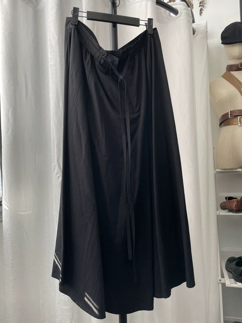 Yohji Yamamoto Yohji Yamamoto size 1 Noir line black drawstring skirt 2503 Size 34" / US 12 / IT 48 - 1 Thumbnail