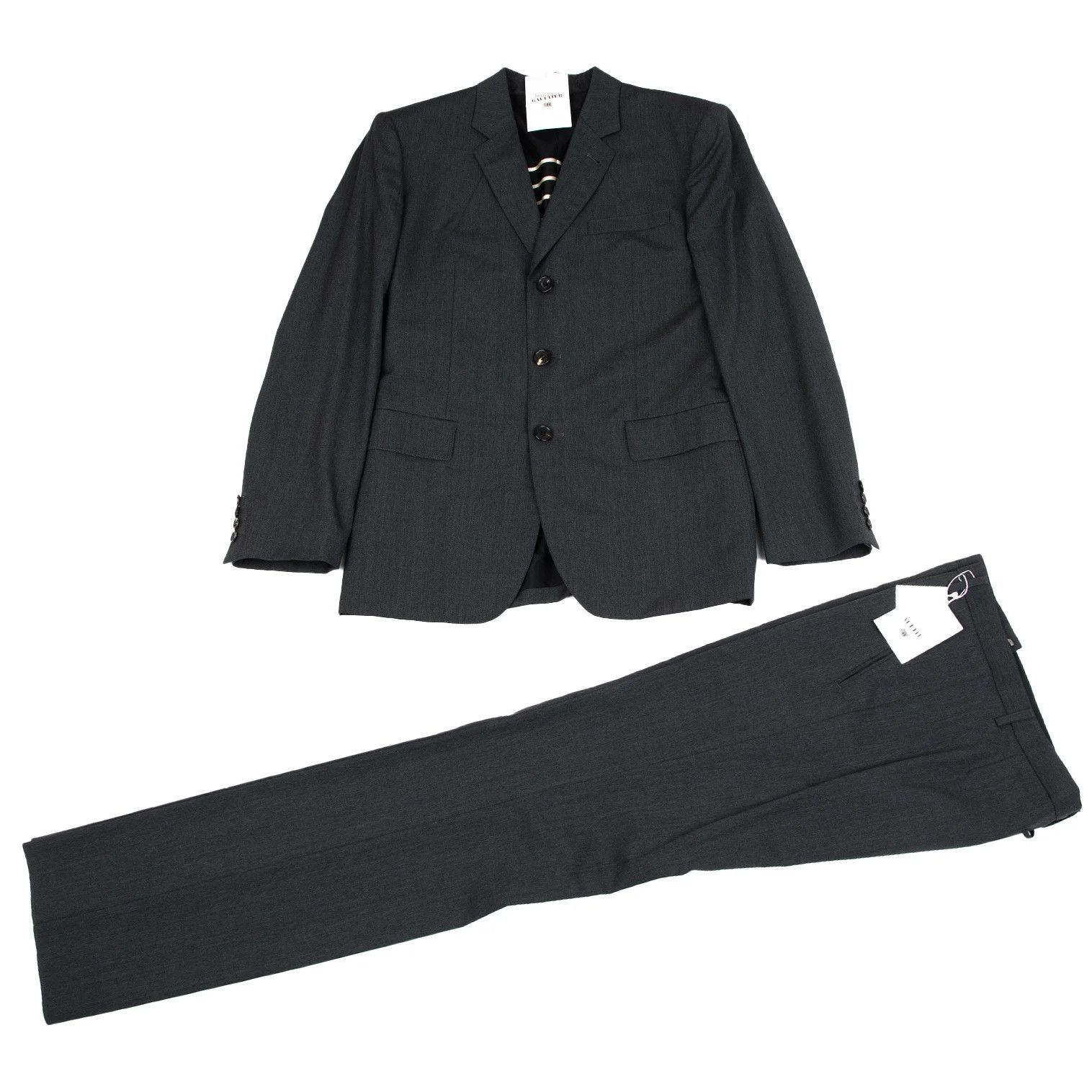 Jean Paul Gaultier Wool 3B Jacket in Gray Size 50 with Shoulder Pads Size US M / EU 48-50 / 2 - 16 Thumbnail