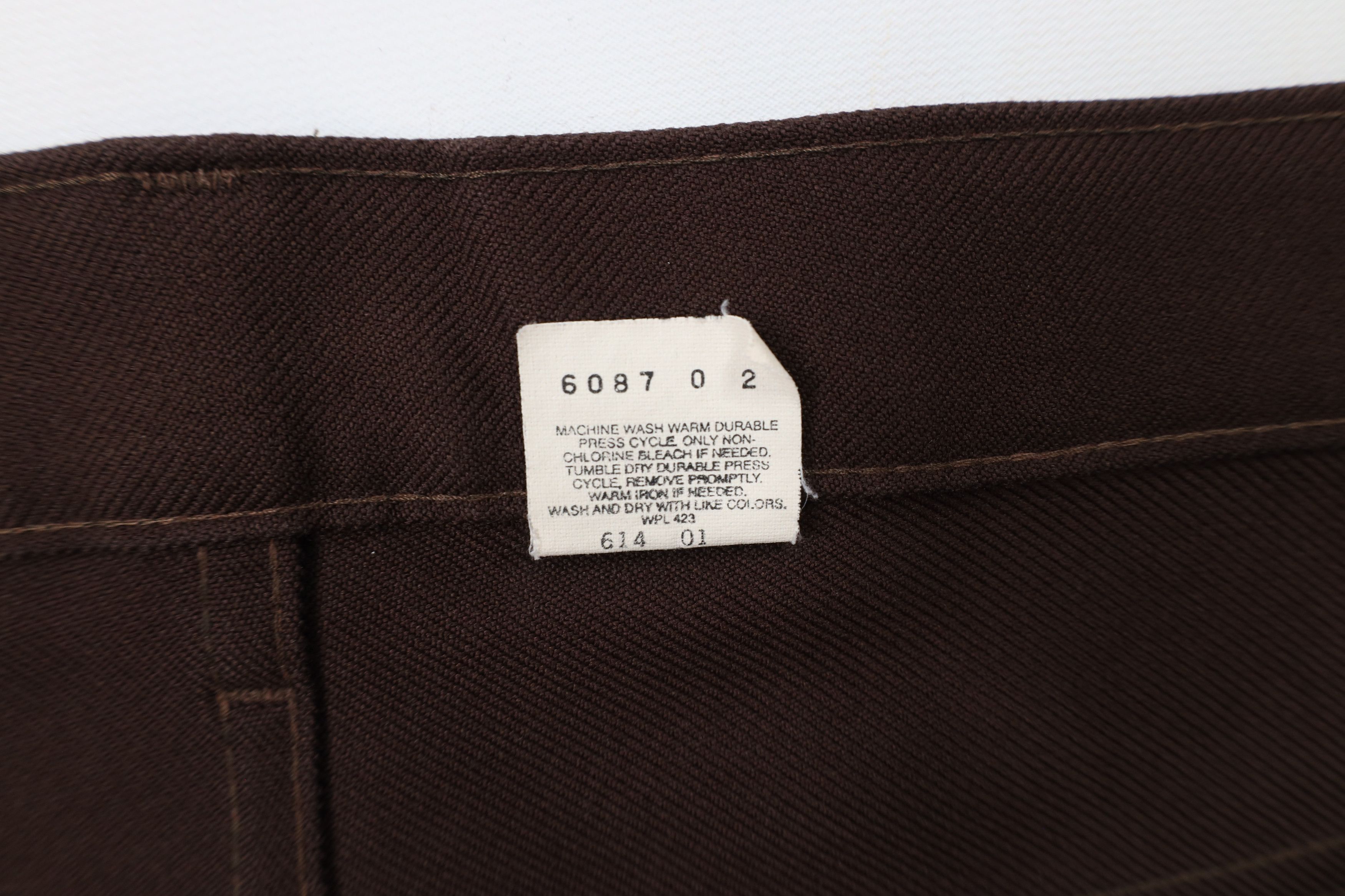 Levi's × Vintage Vintage Y2K 2001 Levis Wide Leg Knit Chino Pants Brown Size US 40 / EU 56 - 8 Thumbnail