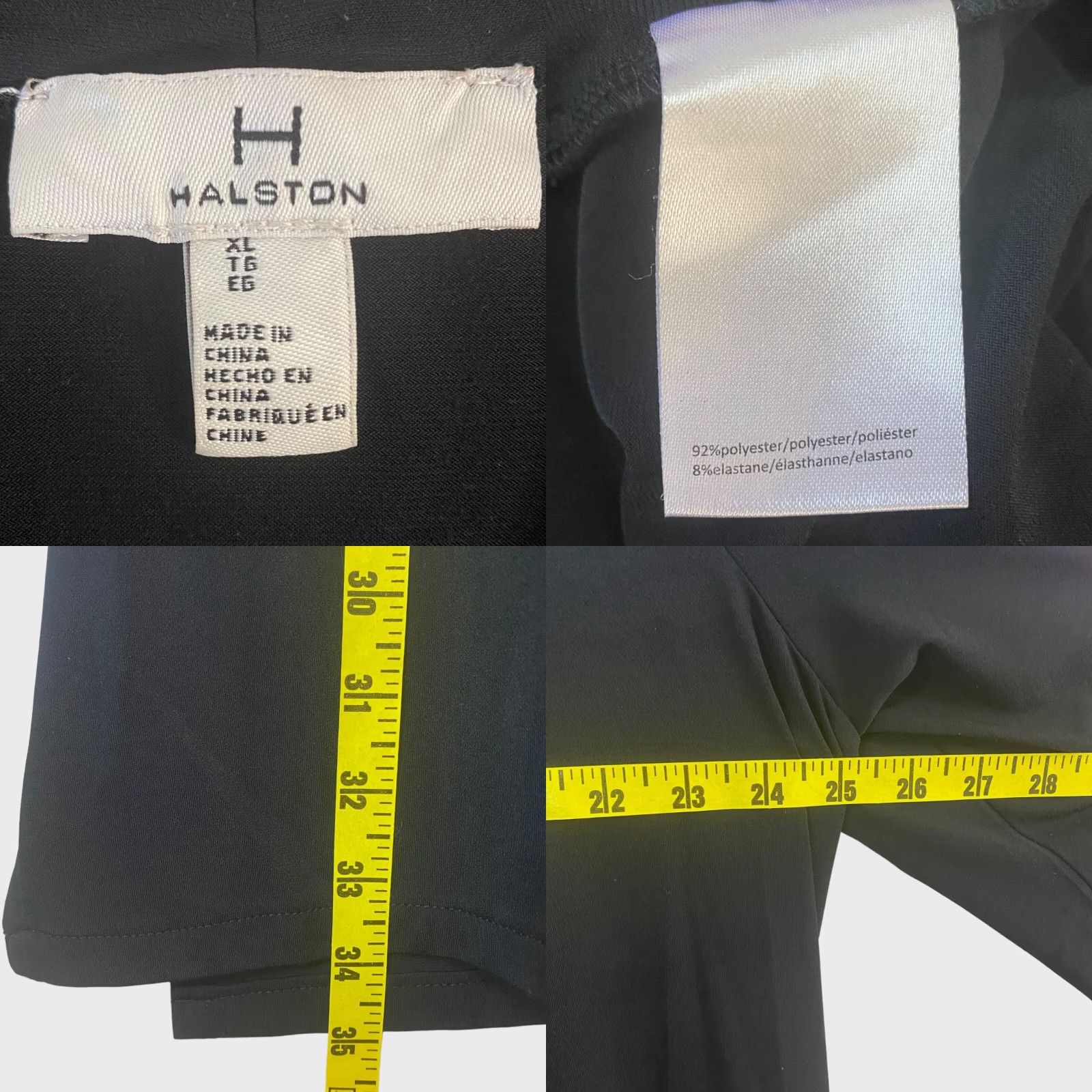 Halston Halston Cardigan Open-Front Black Long Sleeve Women's XL Drape Flowy Stretch Sweater Size XL / US 12-14 / IT 48-50 - 8 Thumbnail